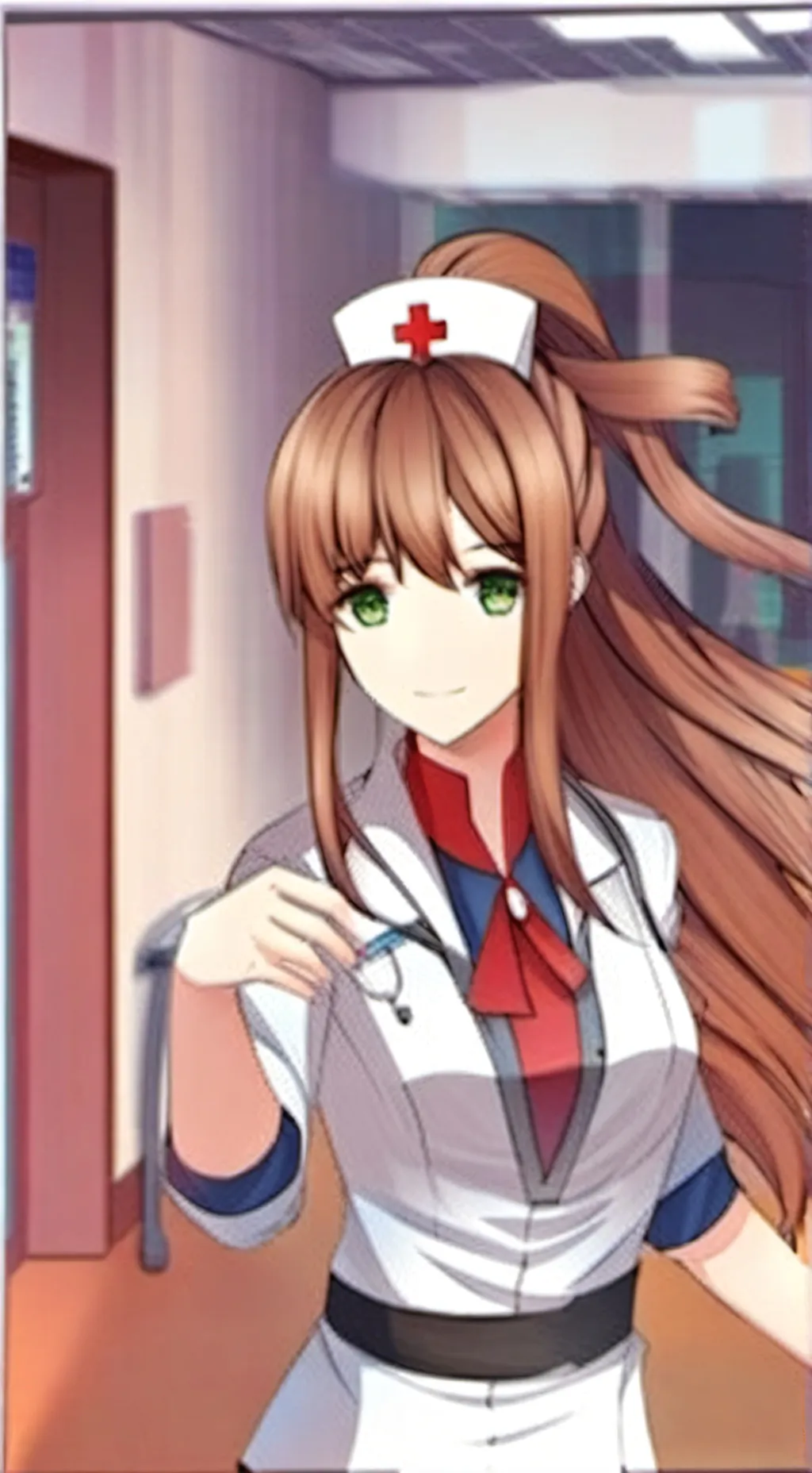 ai character: Nurse Monika background