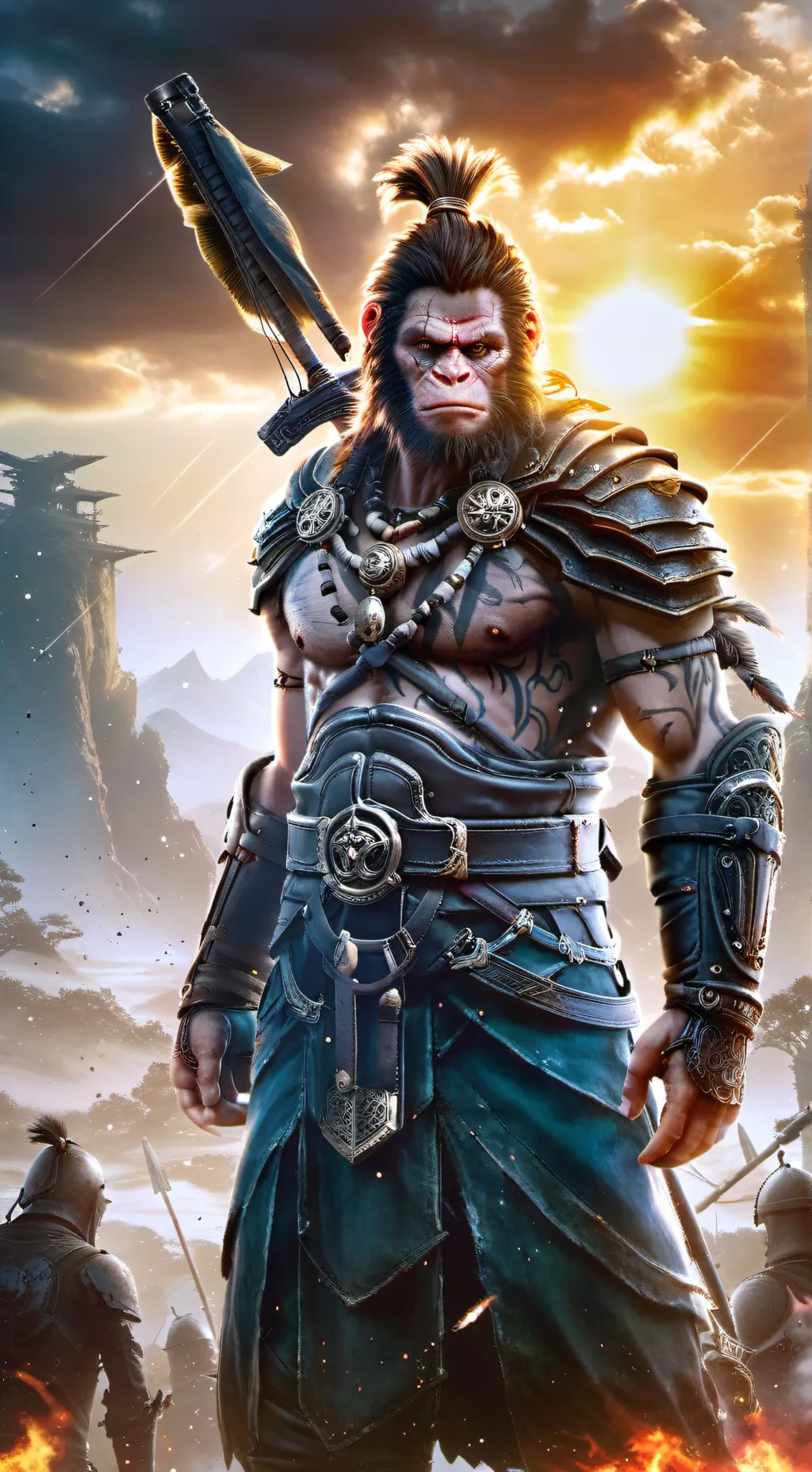 ai character: monke war background