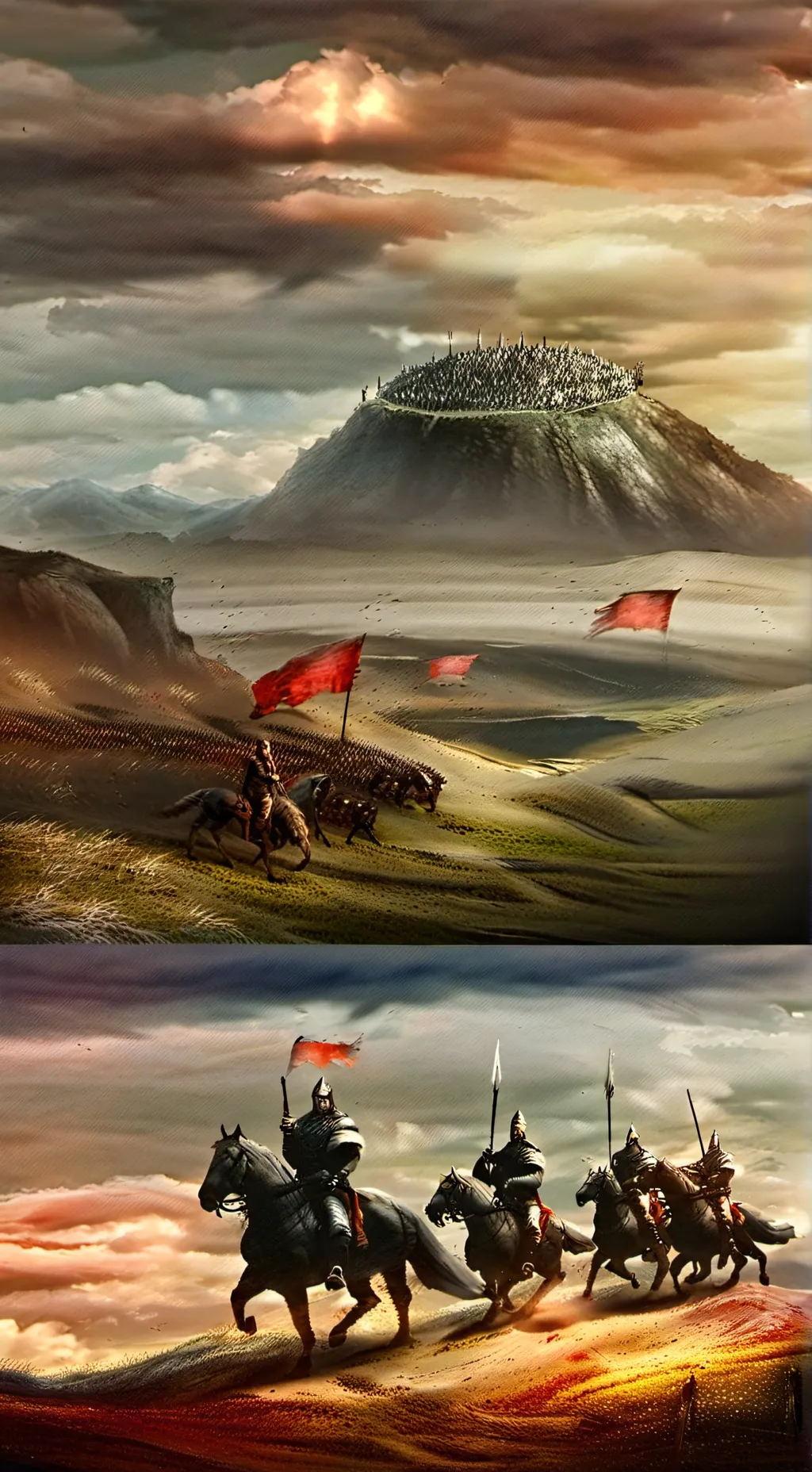 ai character: 中世纪魔幻大陆 background