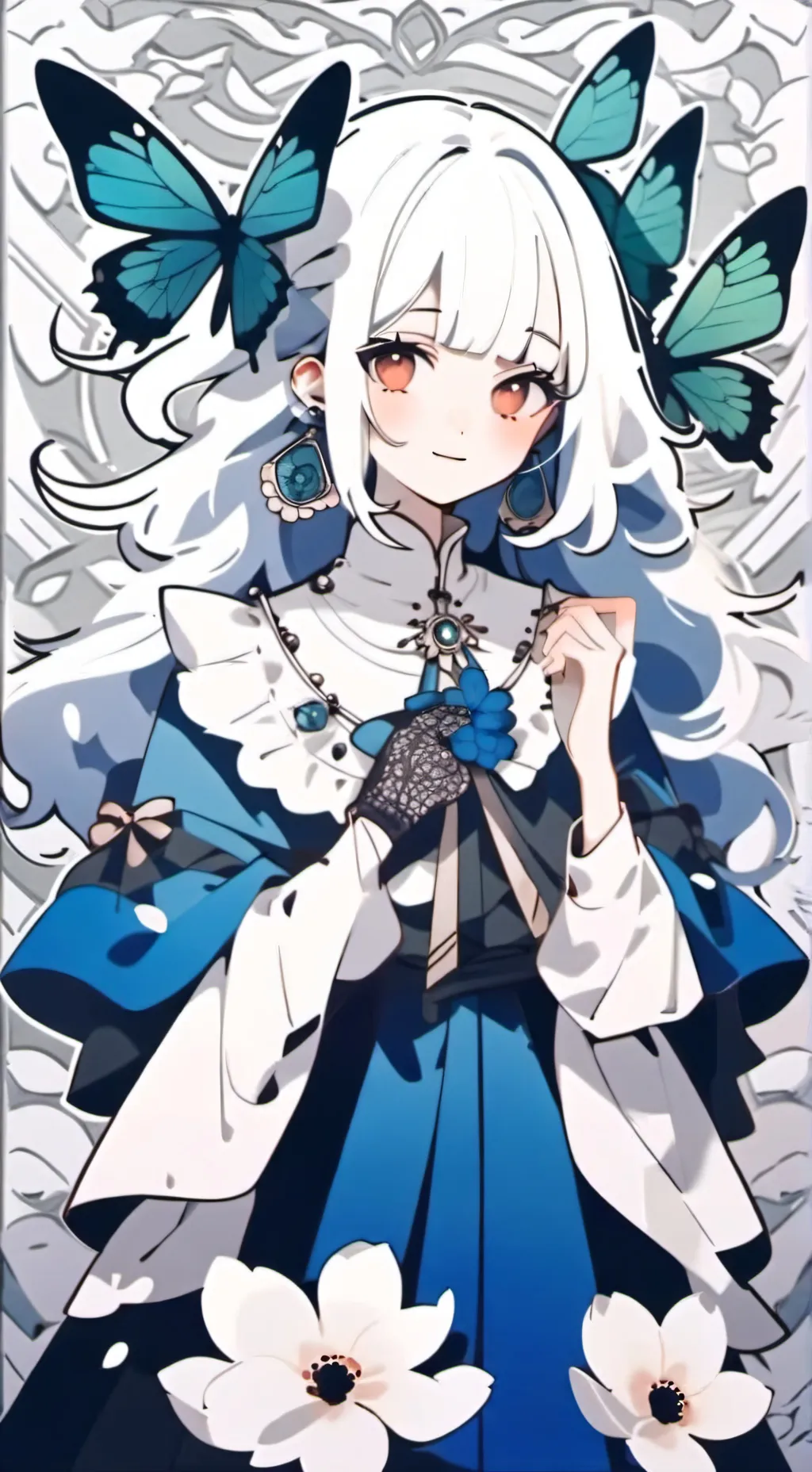 ai character: PaperCut background