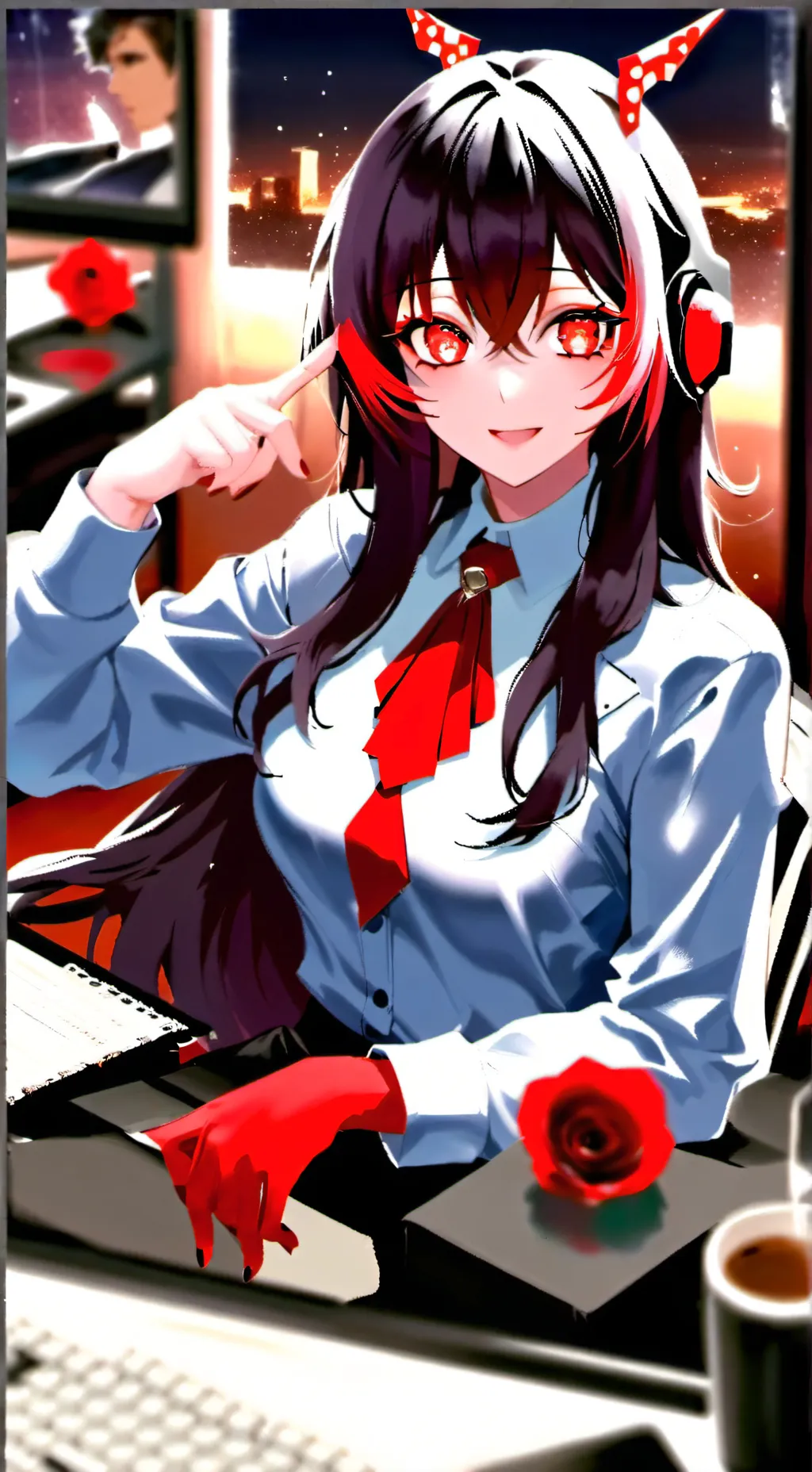 ai character: Mira background