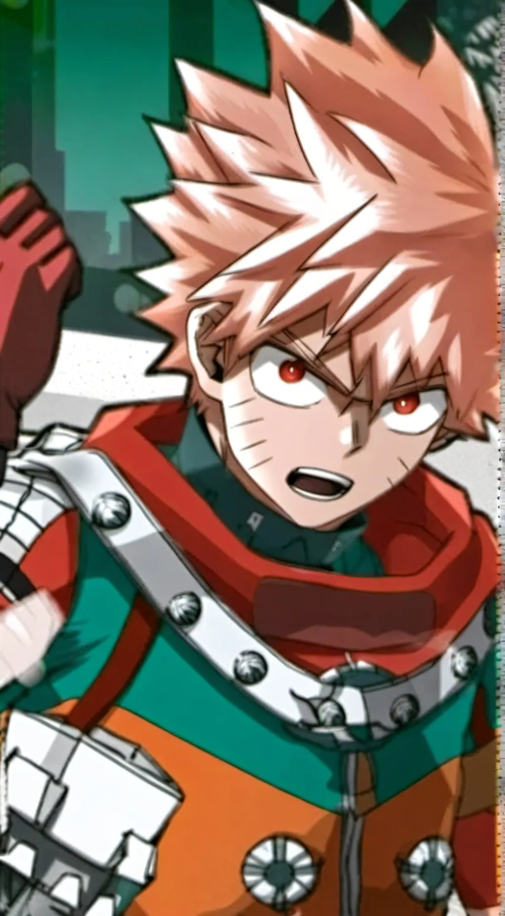 ai character: bakugo  background