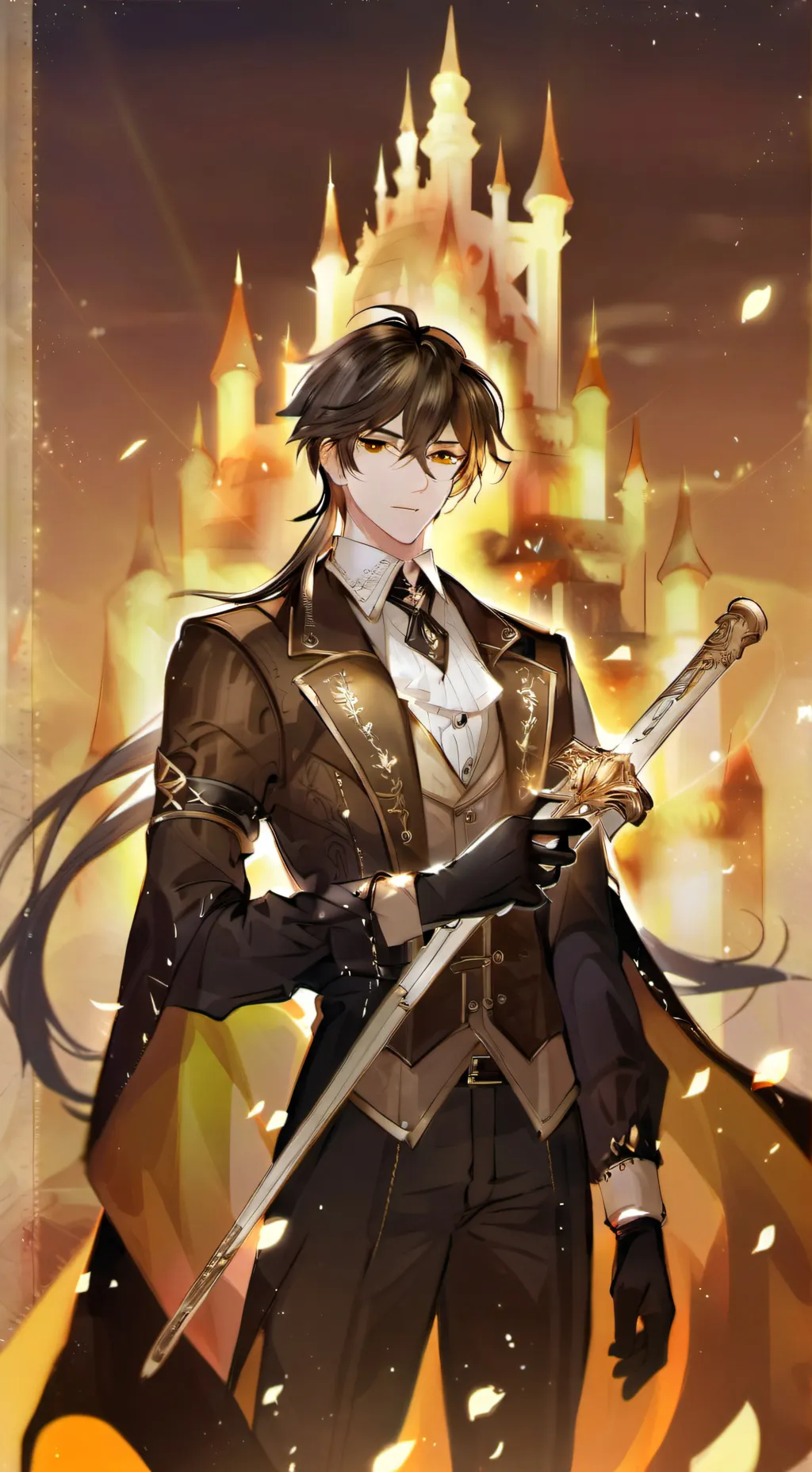 ai character: zhongli  background