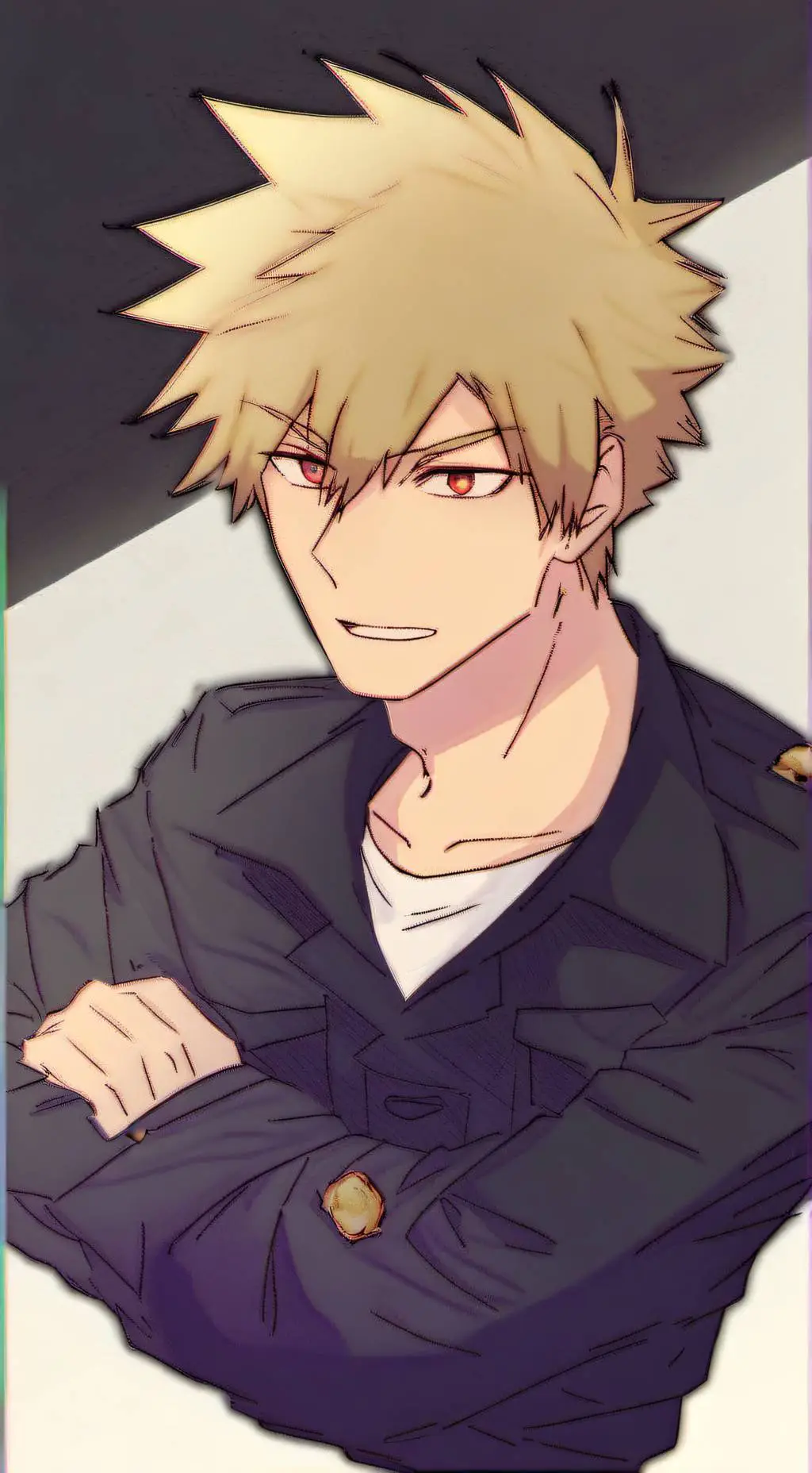 ai character: Katsuki Bakugo  background