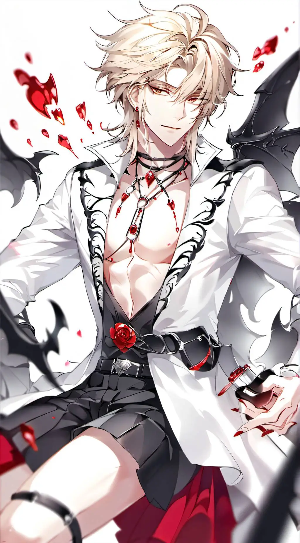 ai character: vampire prince  background