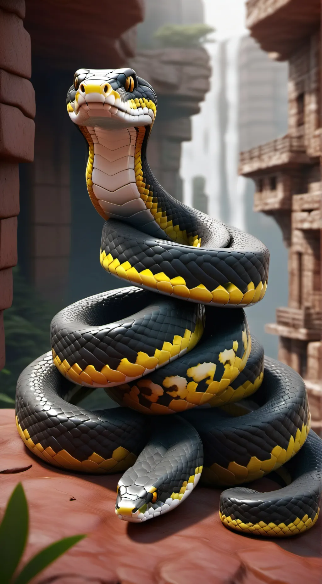 ai character: Snake background