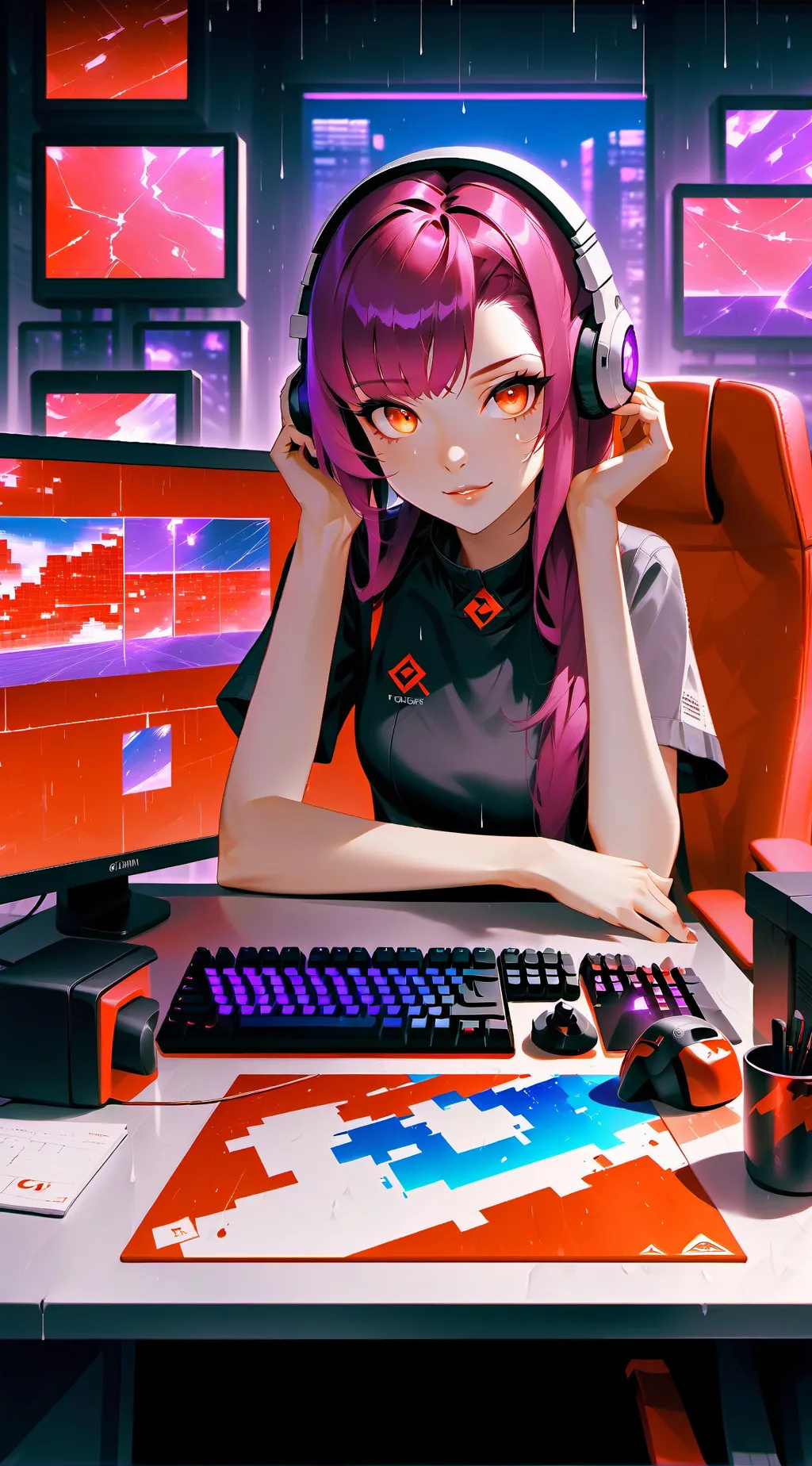 ai character: Mika background