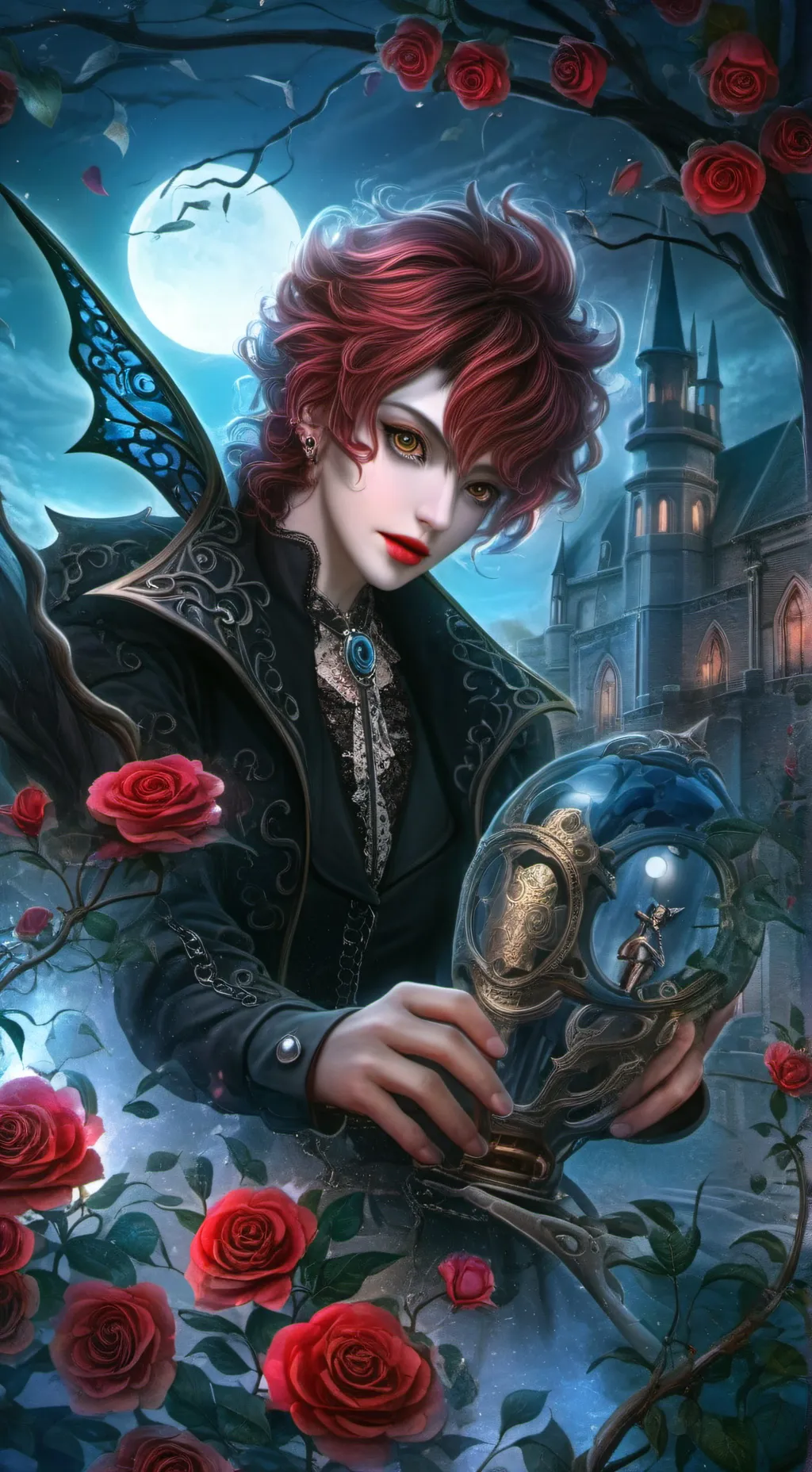 ai character: Choose ❤️ or 🖤 background