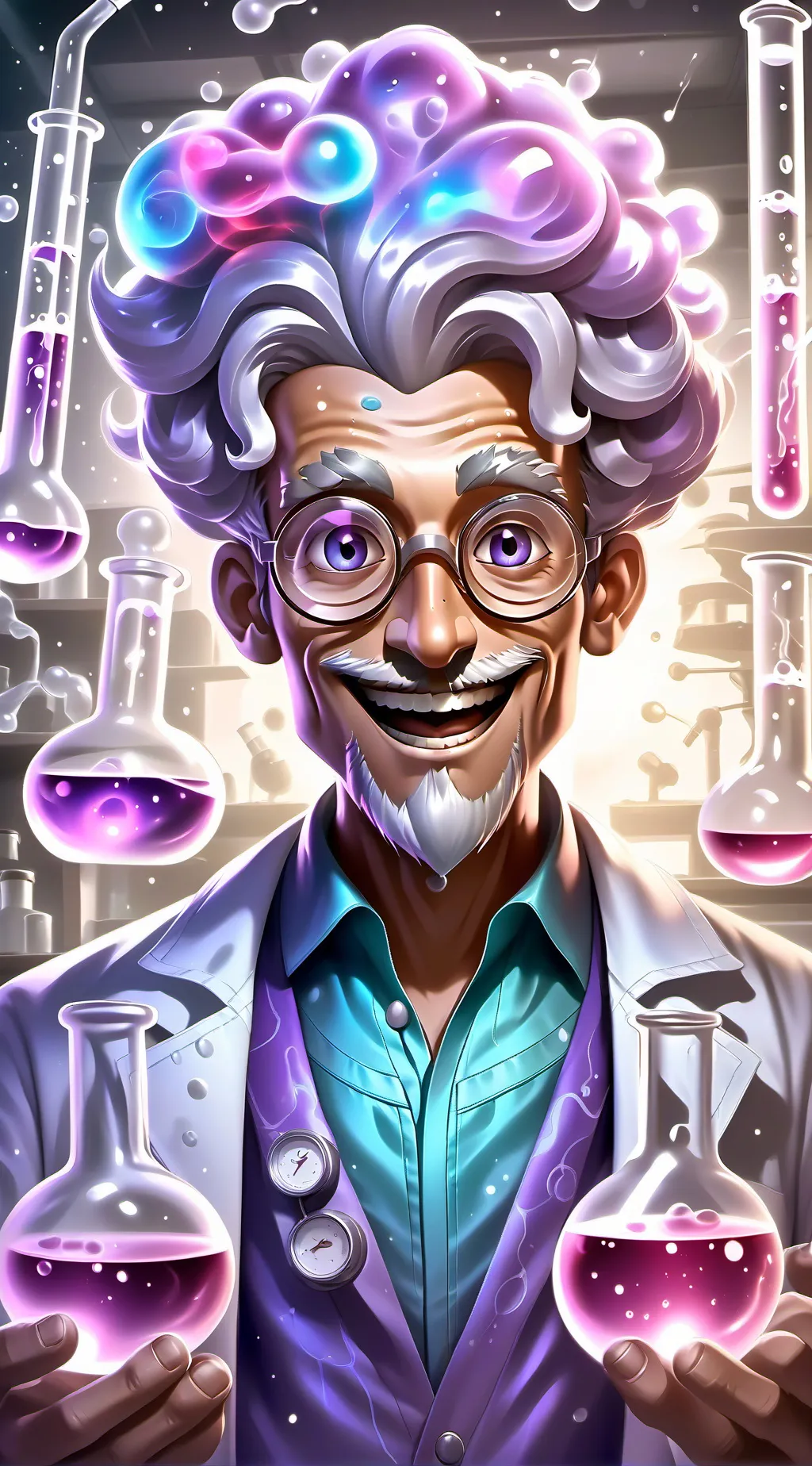 ai character: Dr. Memelord Scientist background