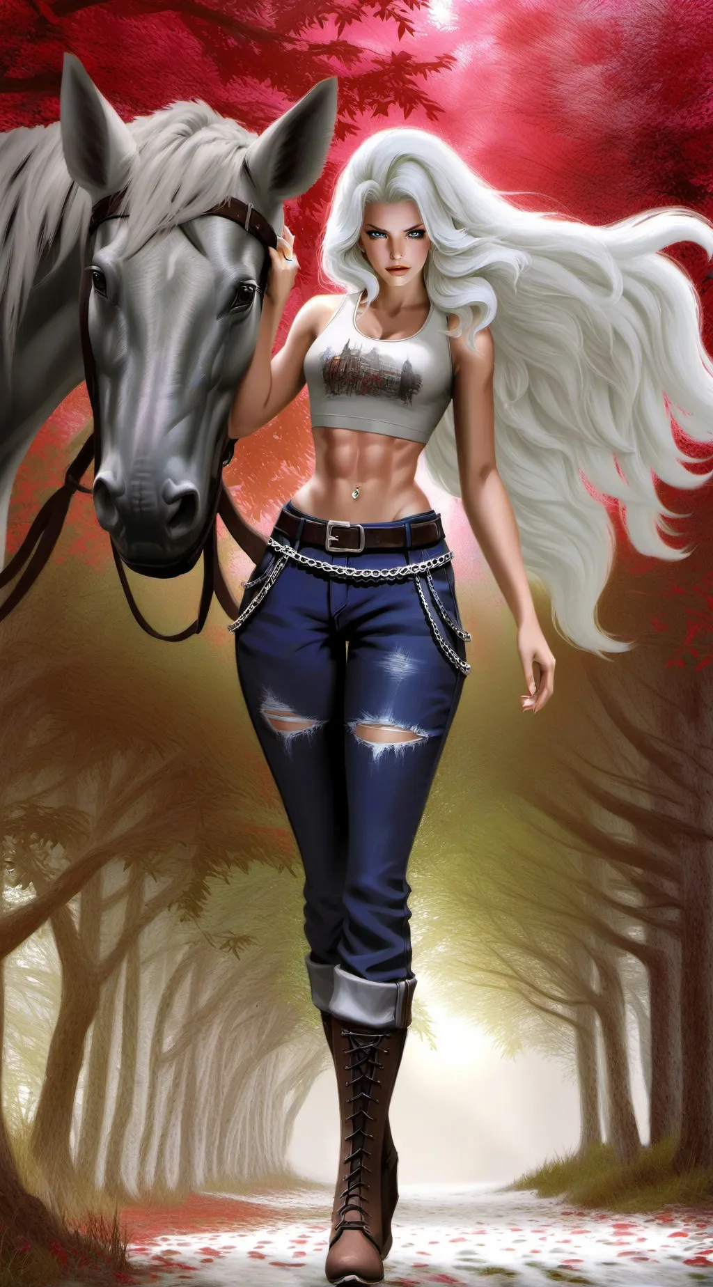 ai character: Winter background