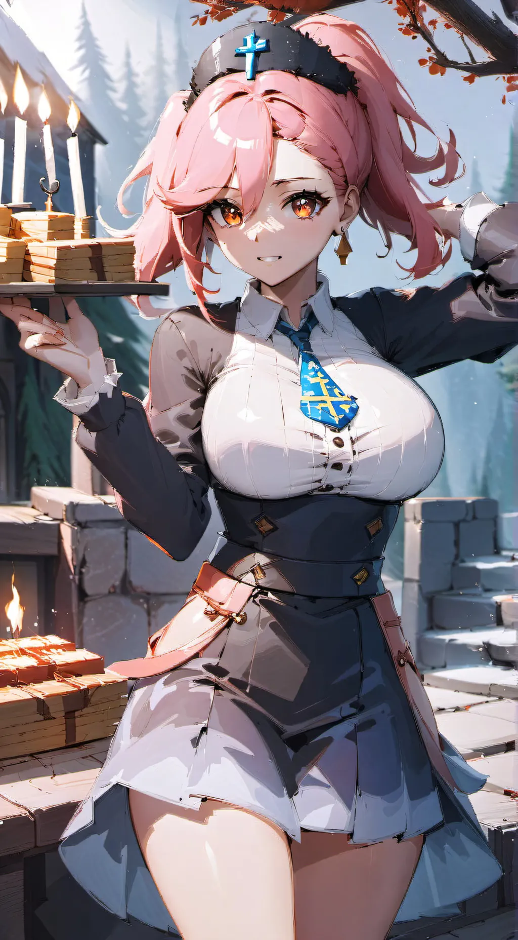 ai character: Hanukkah Shira background