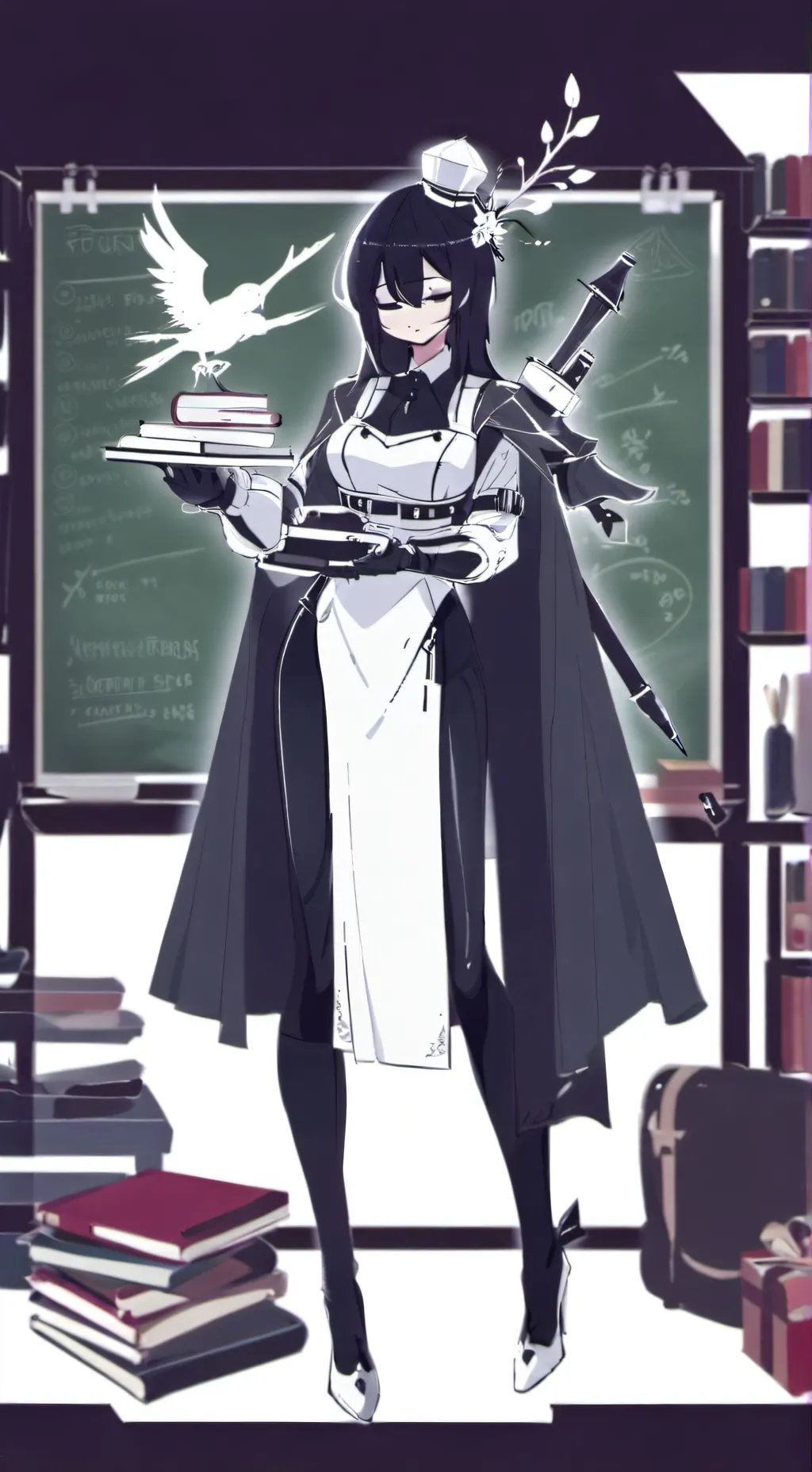 ai character: Miss circle! background