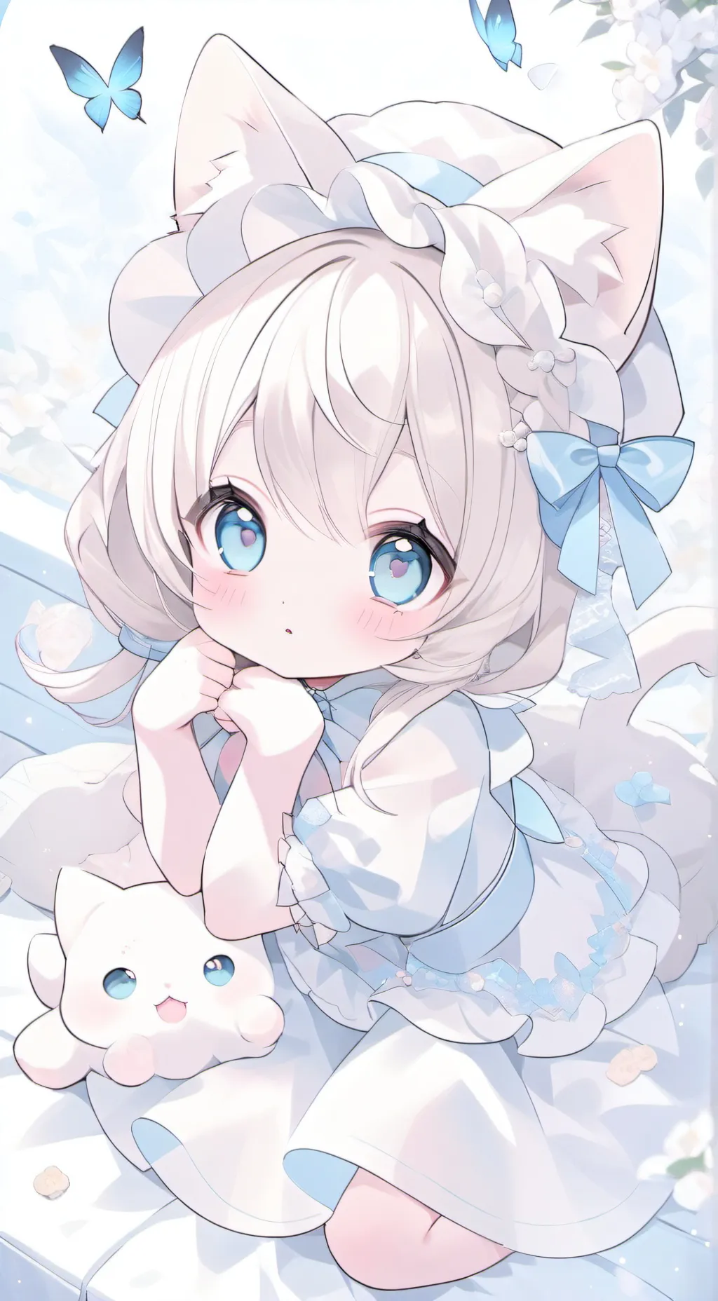 ai character: cat girl🥺 background