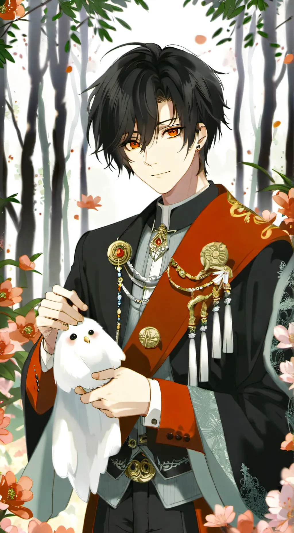 ai character: Muichiro te garde background