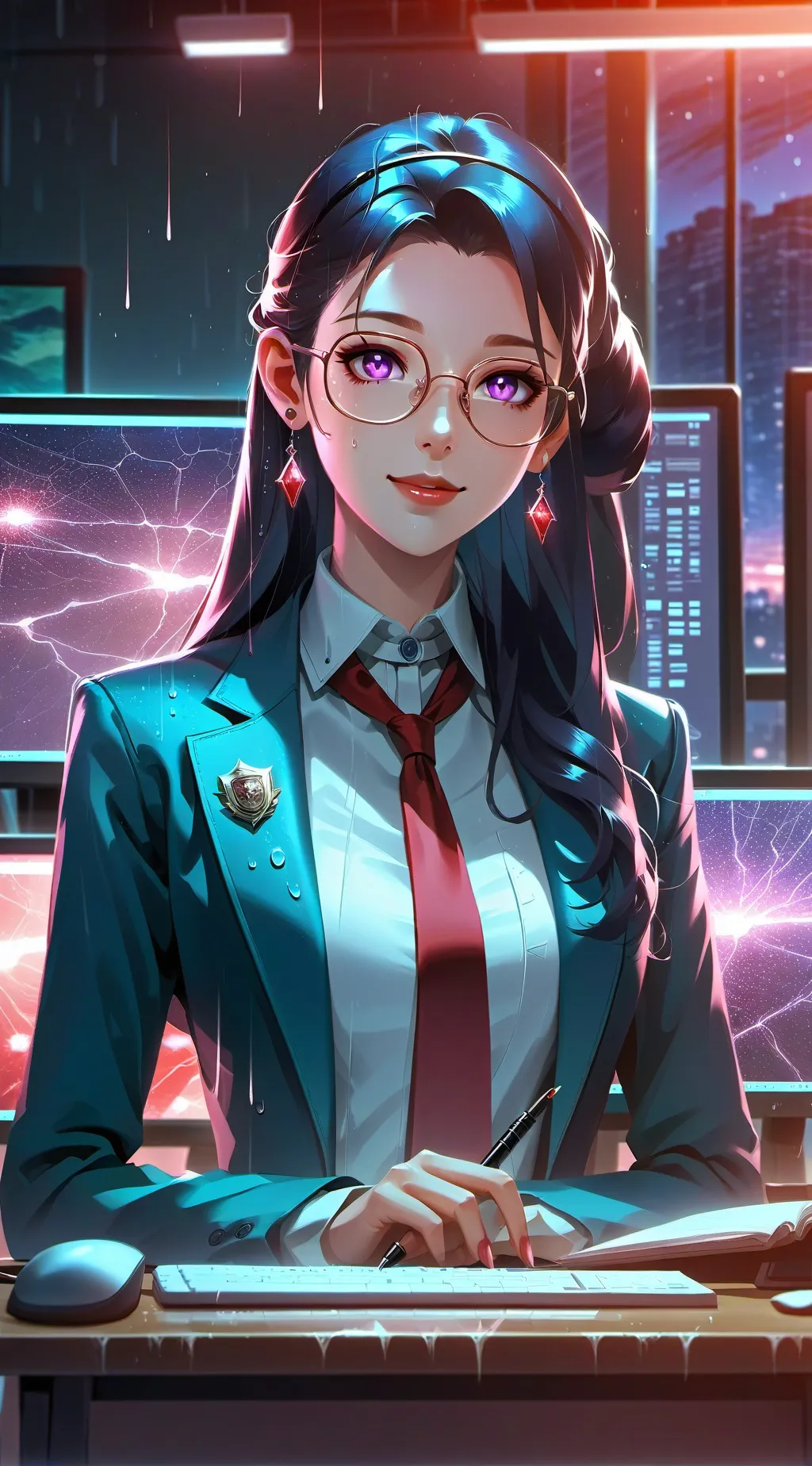 ai character: Rei background