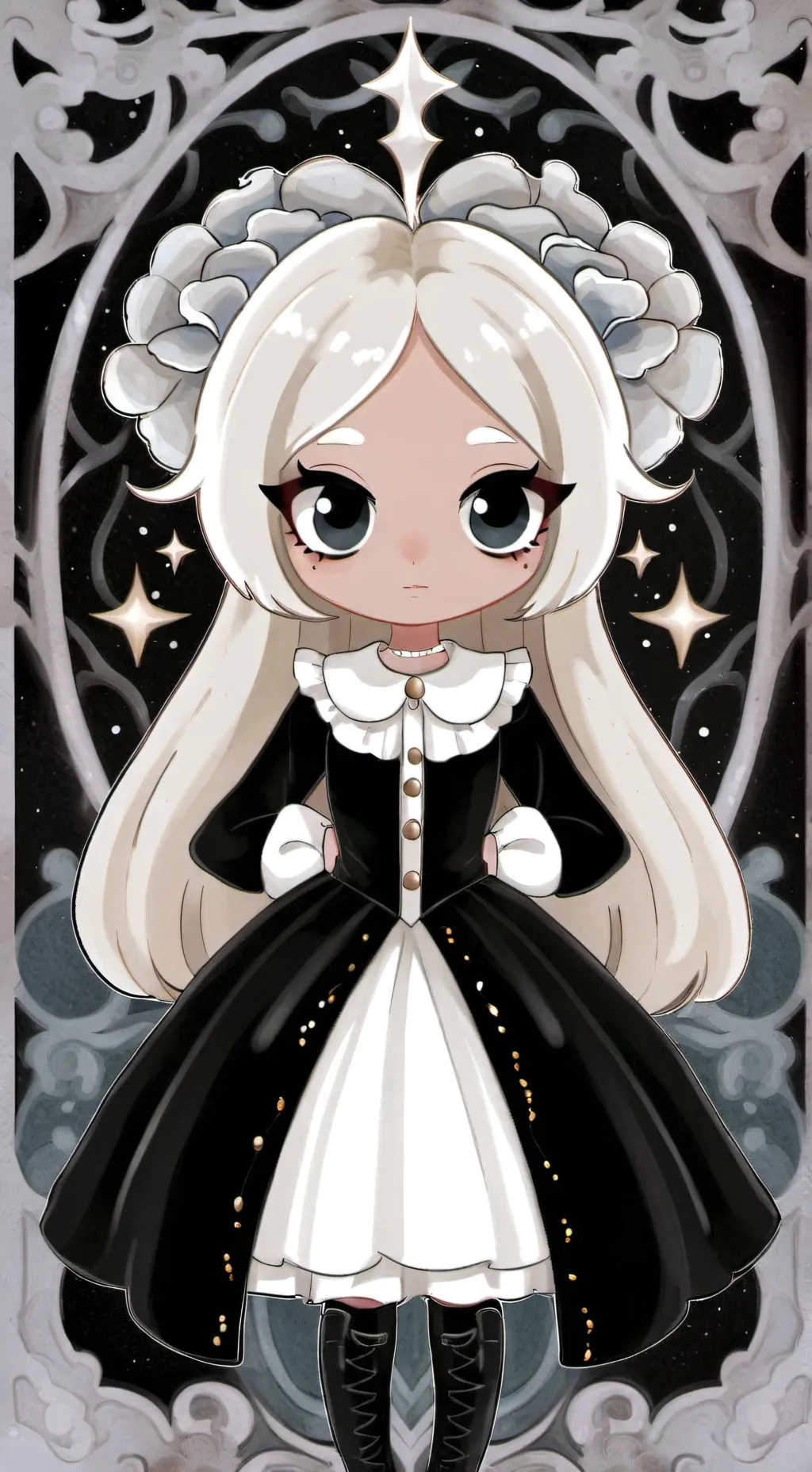 ai character: служанка background