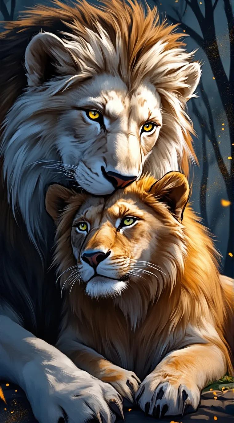 ai character: Lion king (pride) background