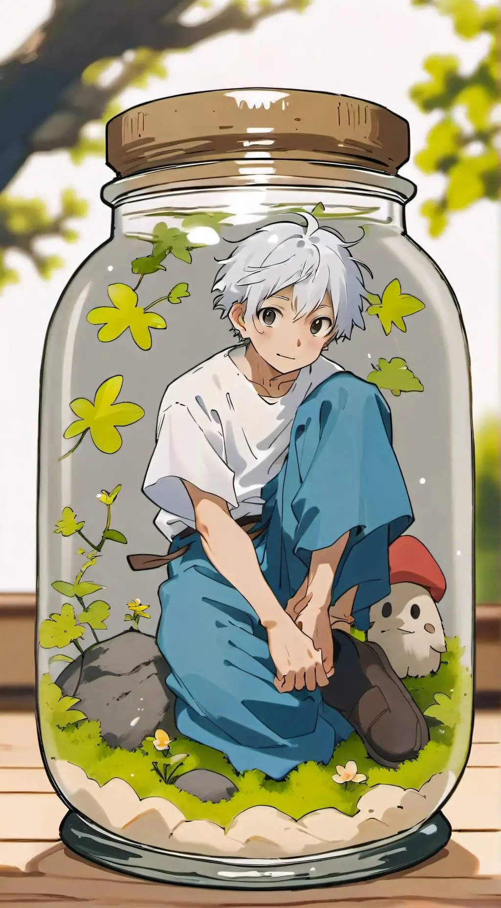 ai character: Oliver  background