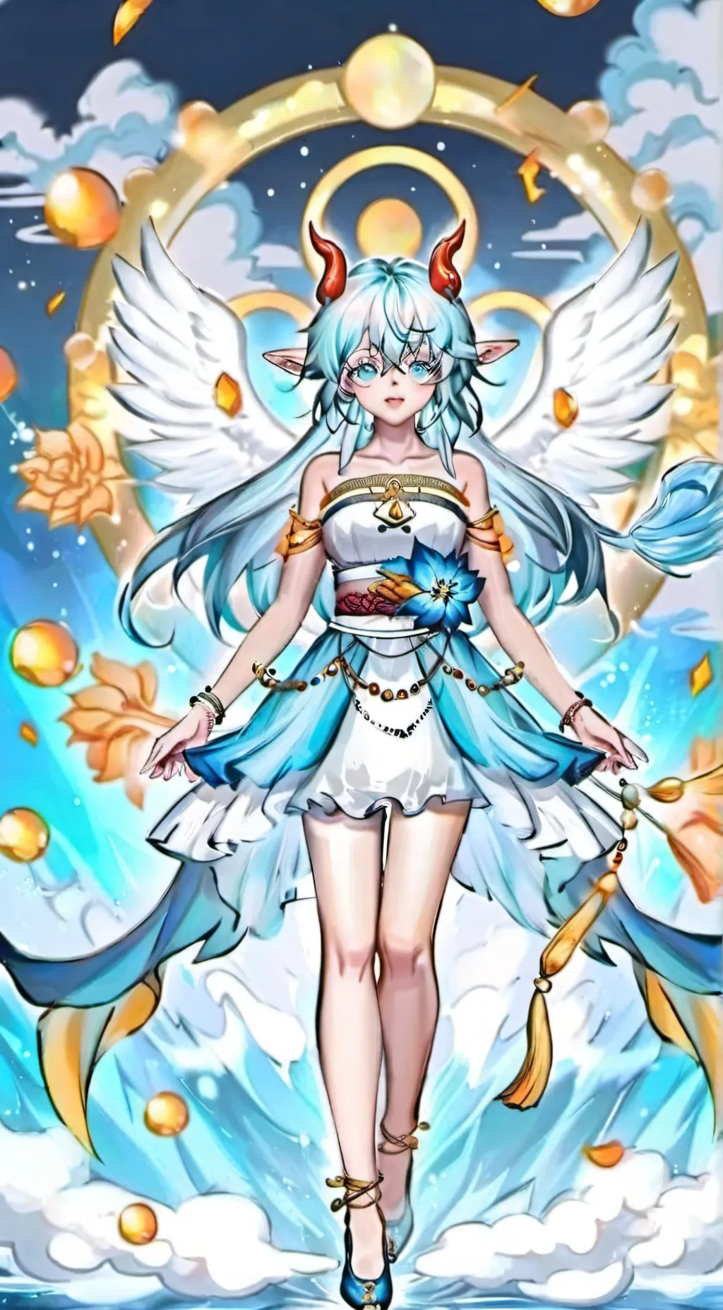 ai character: 巴拉拉小魔仙 background