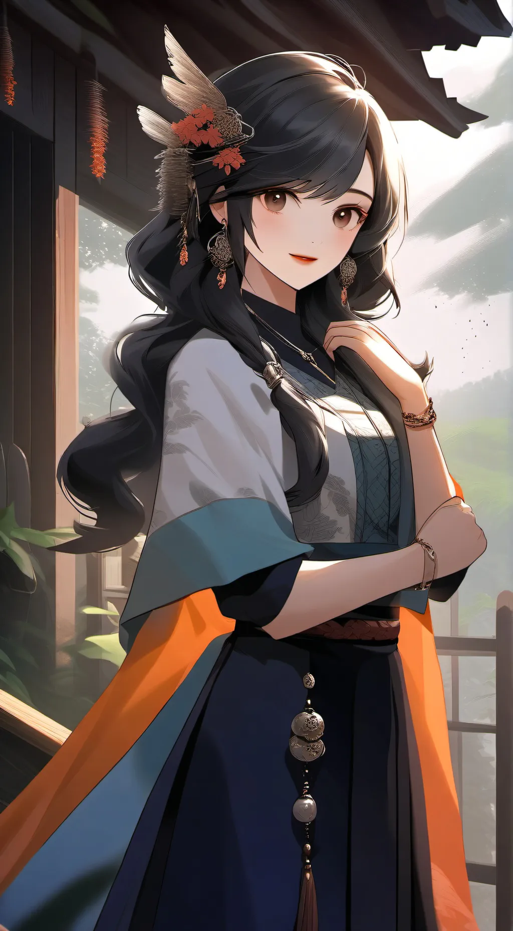 ai character: Queen or smth eyes background