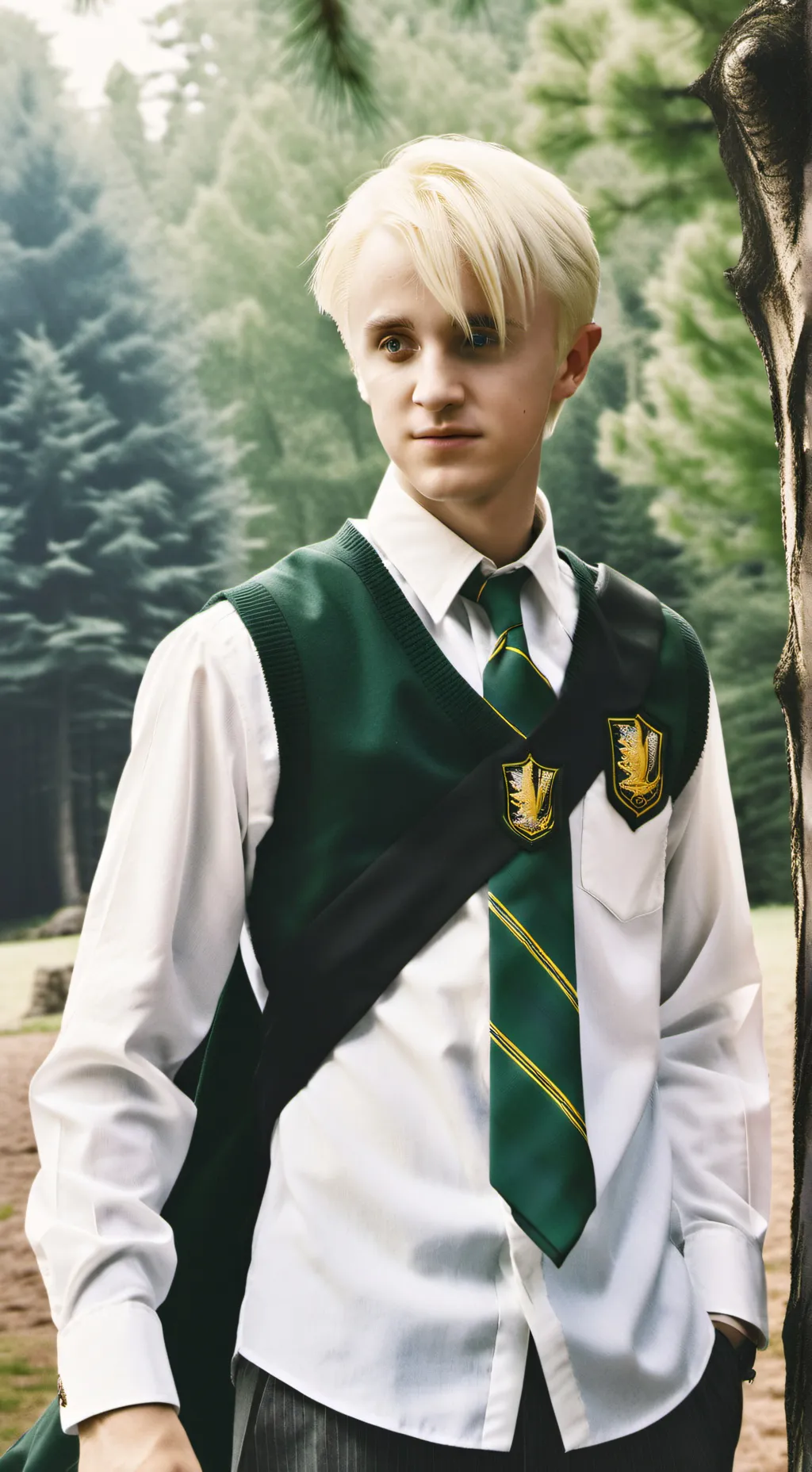 ai character: Draco Malfoy  background