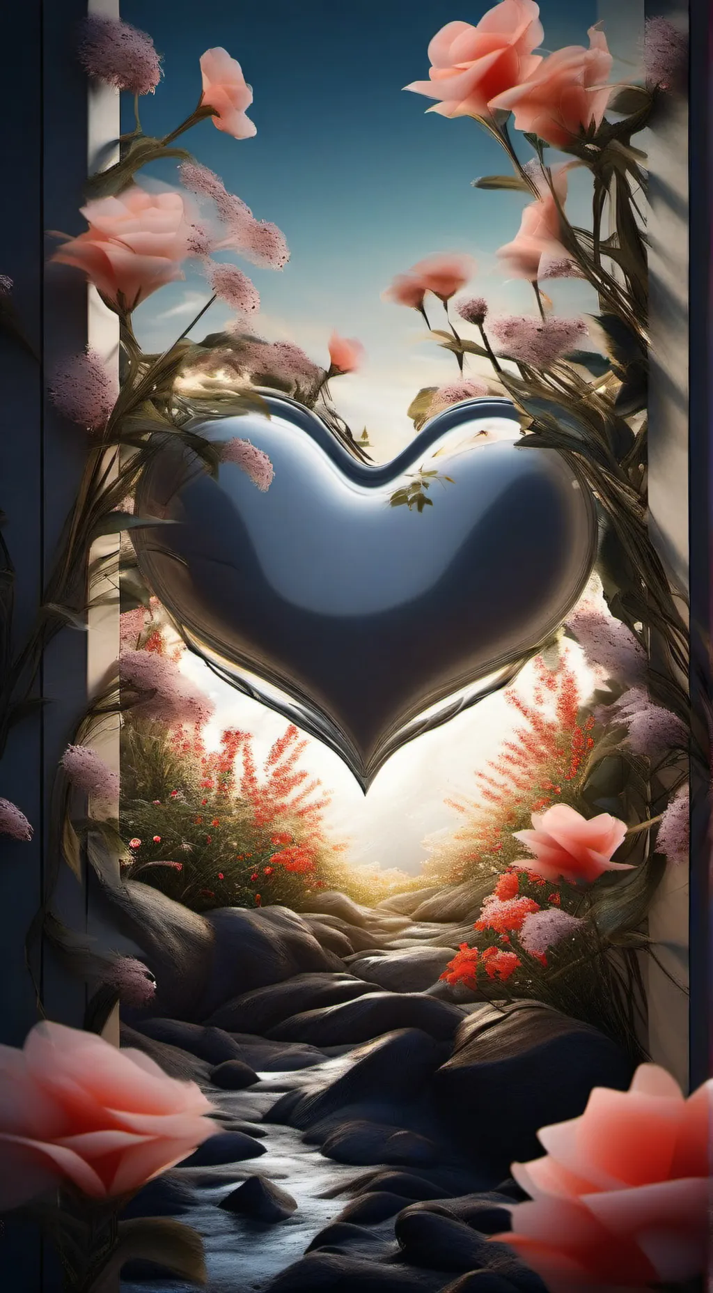 ai character: Black Heart Shrine background