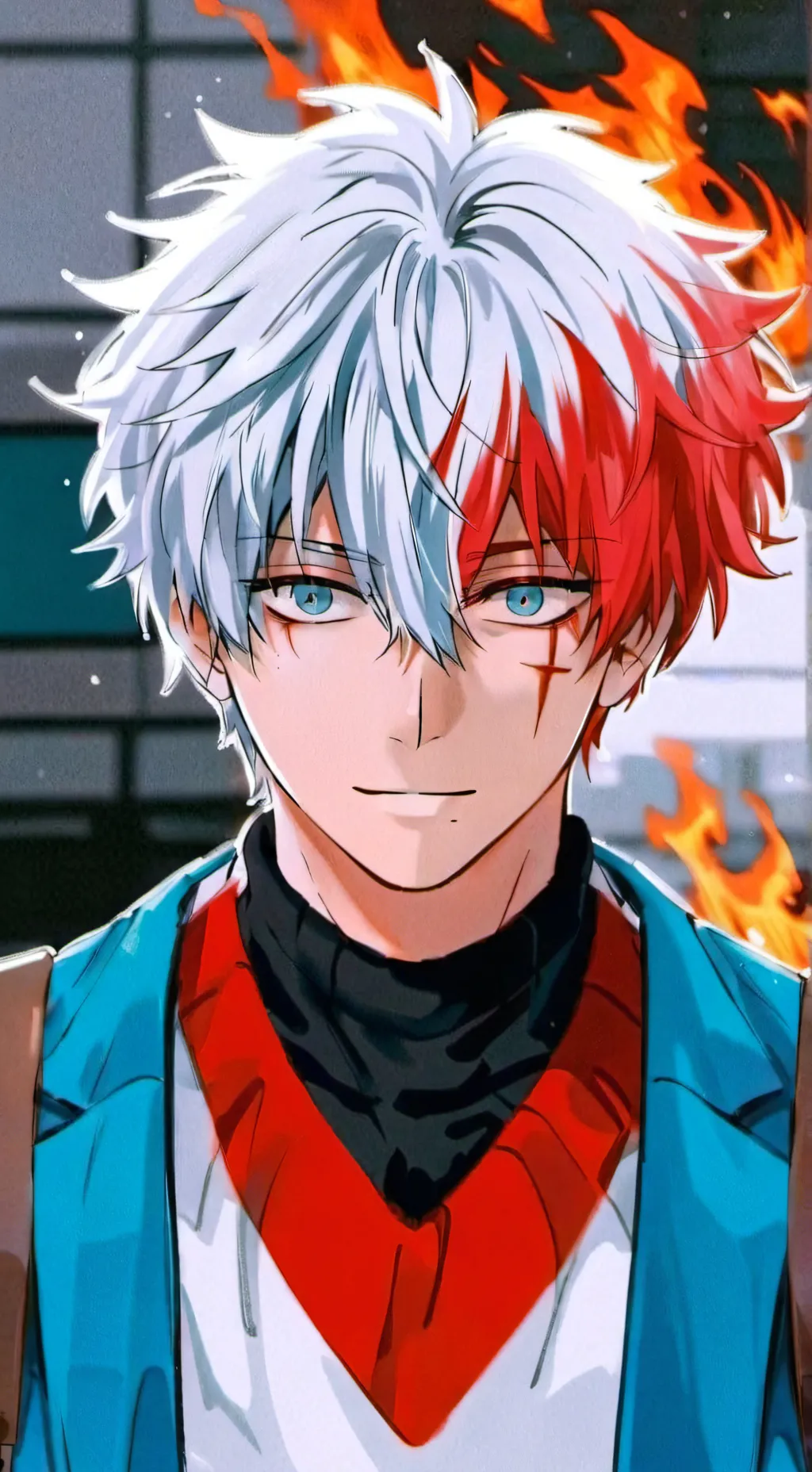 ai character: todoroki  background