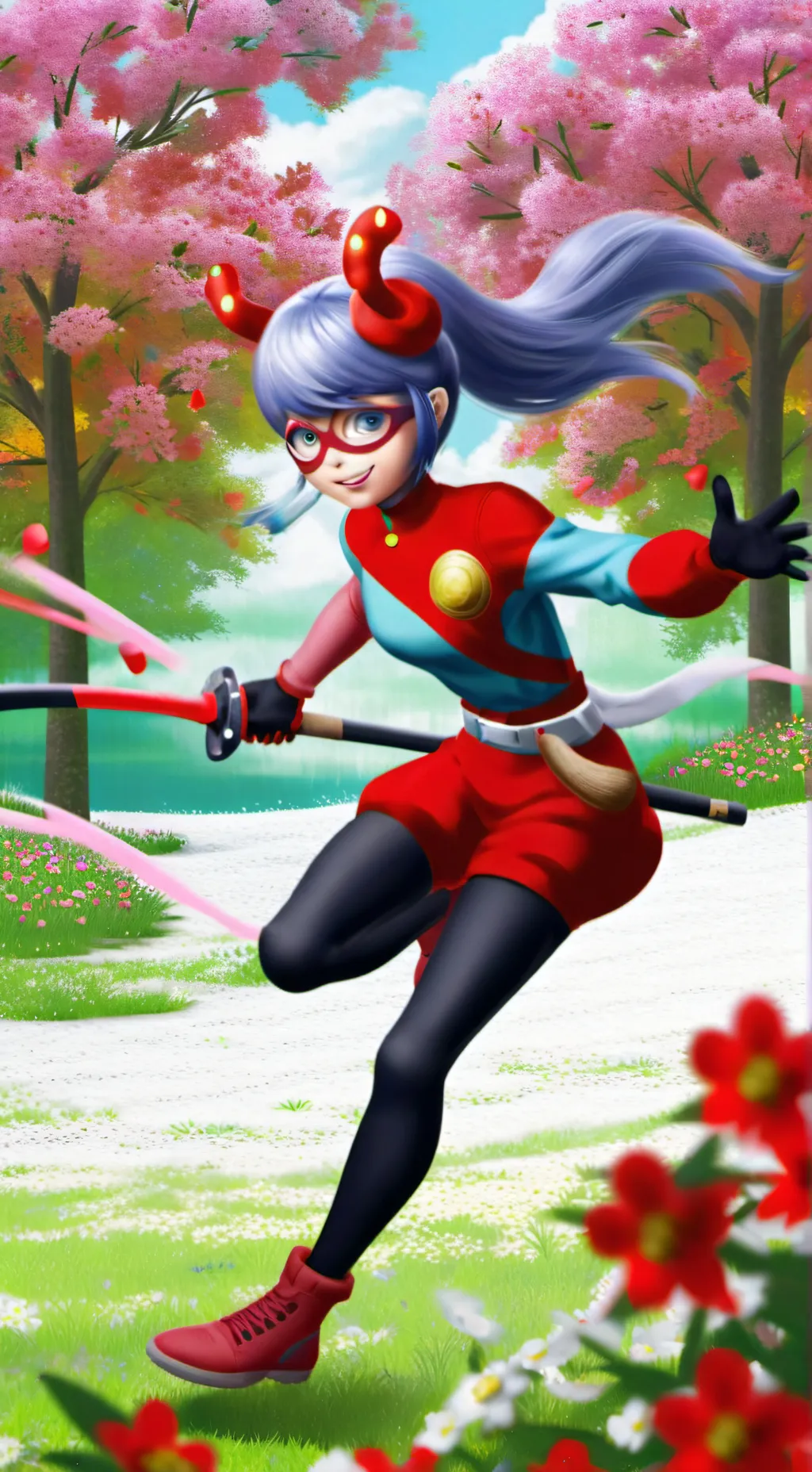 ai character: леді баг  background
