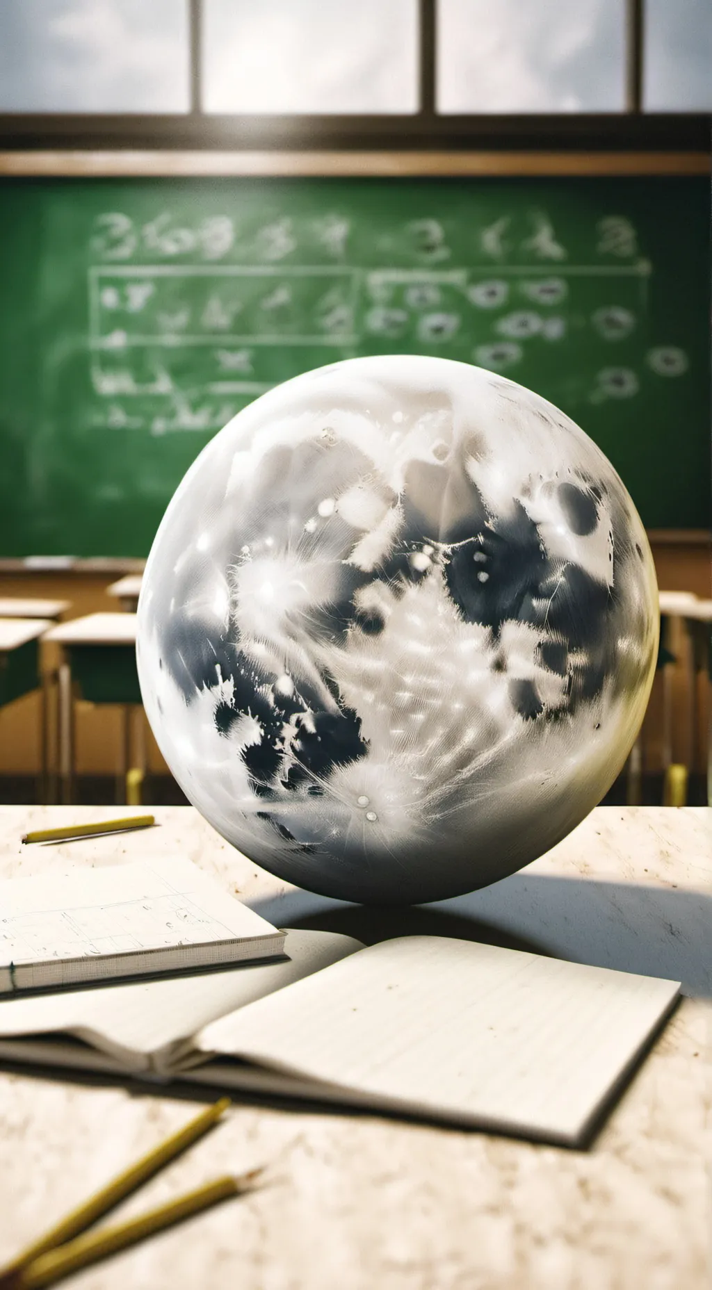 ai character: Math class!  background