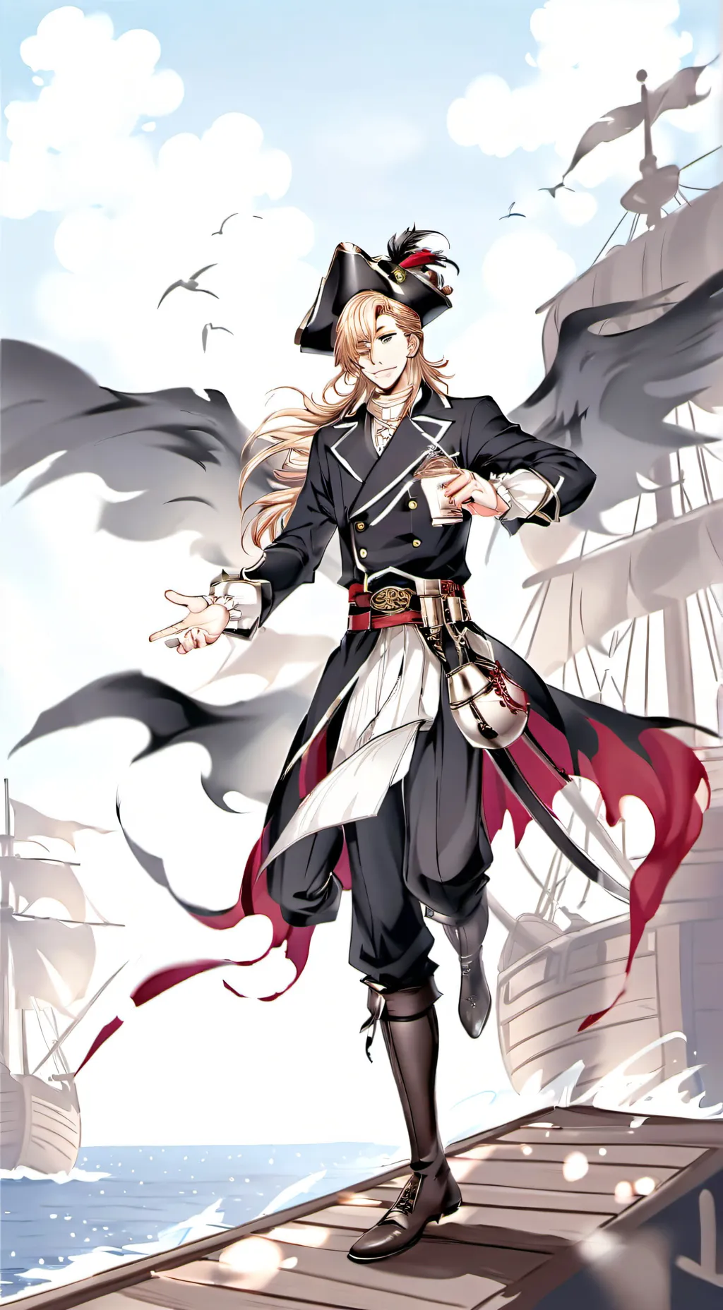 ai character: One piece background