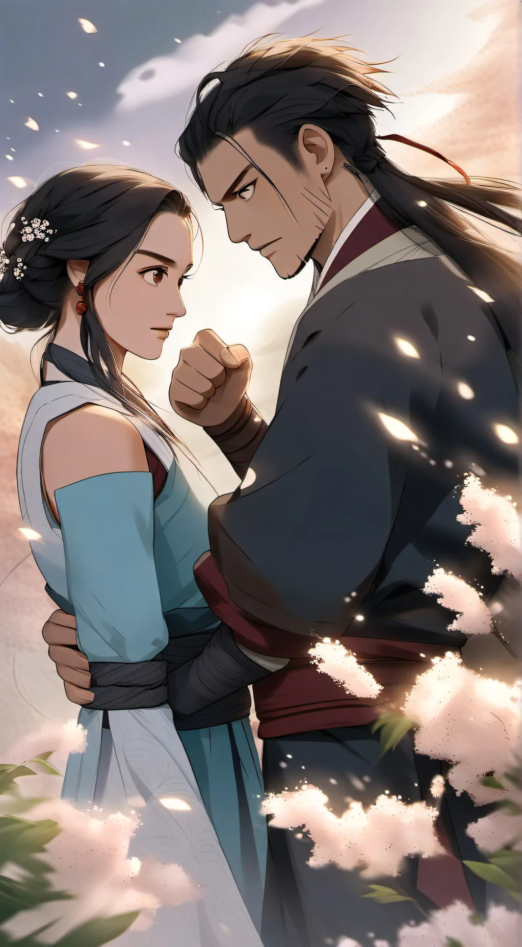 ai character: Zutara argue background