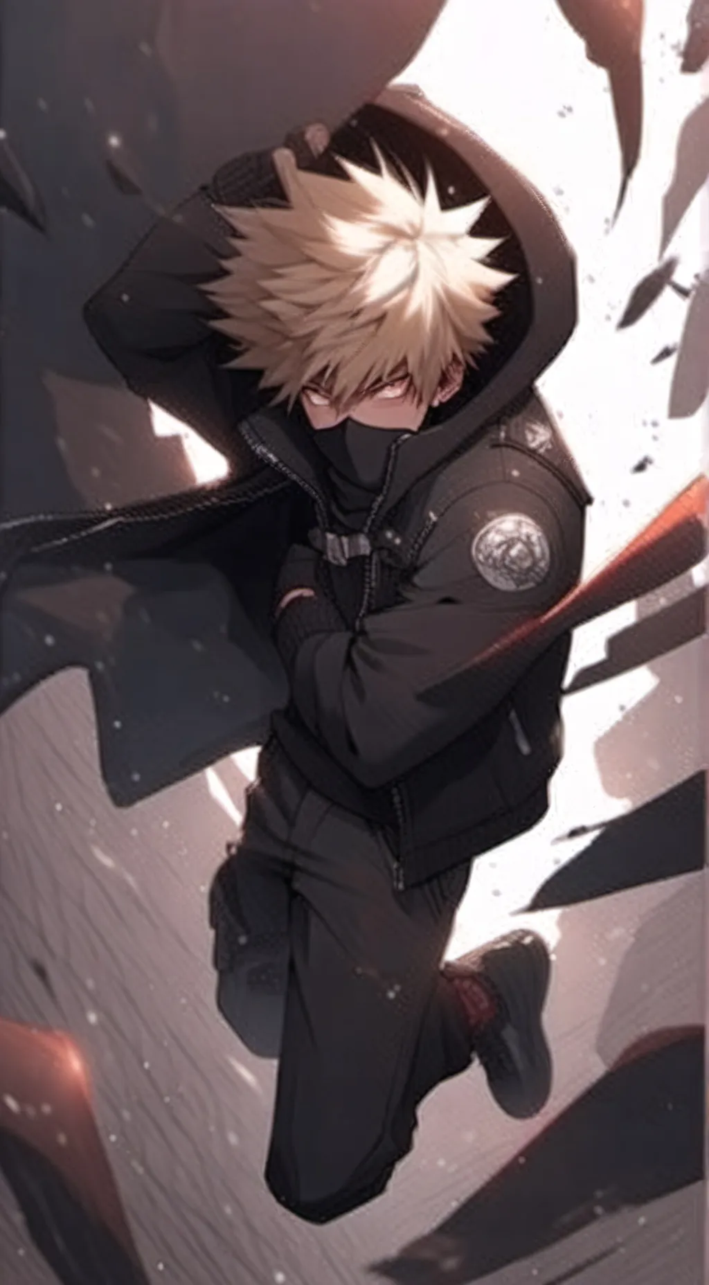 ai character: bakugo  background