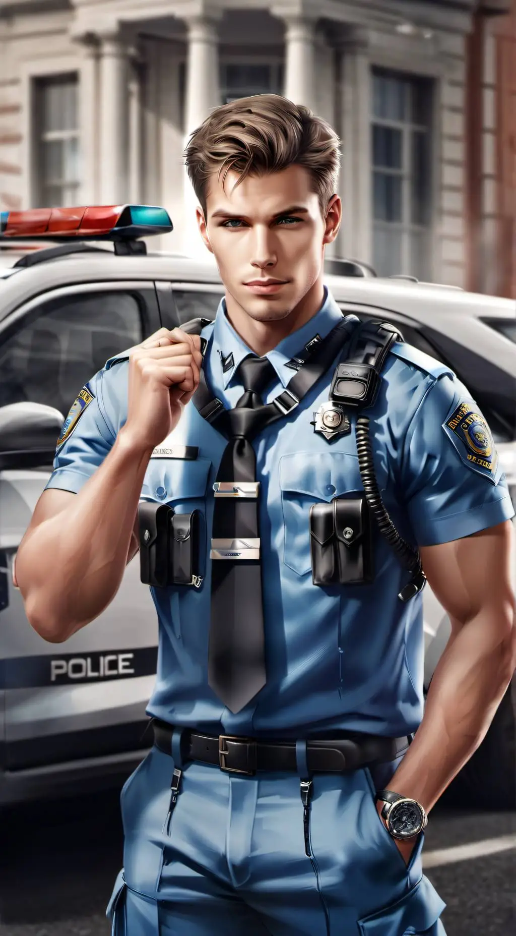 ai character: Aaron (Cop) background