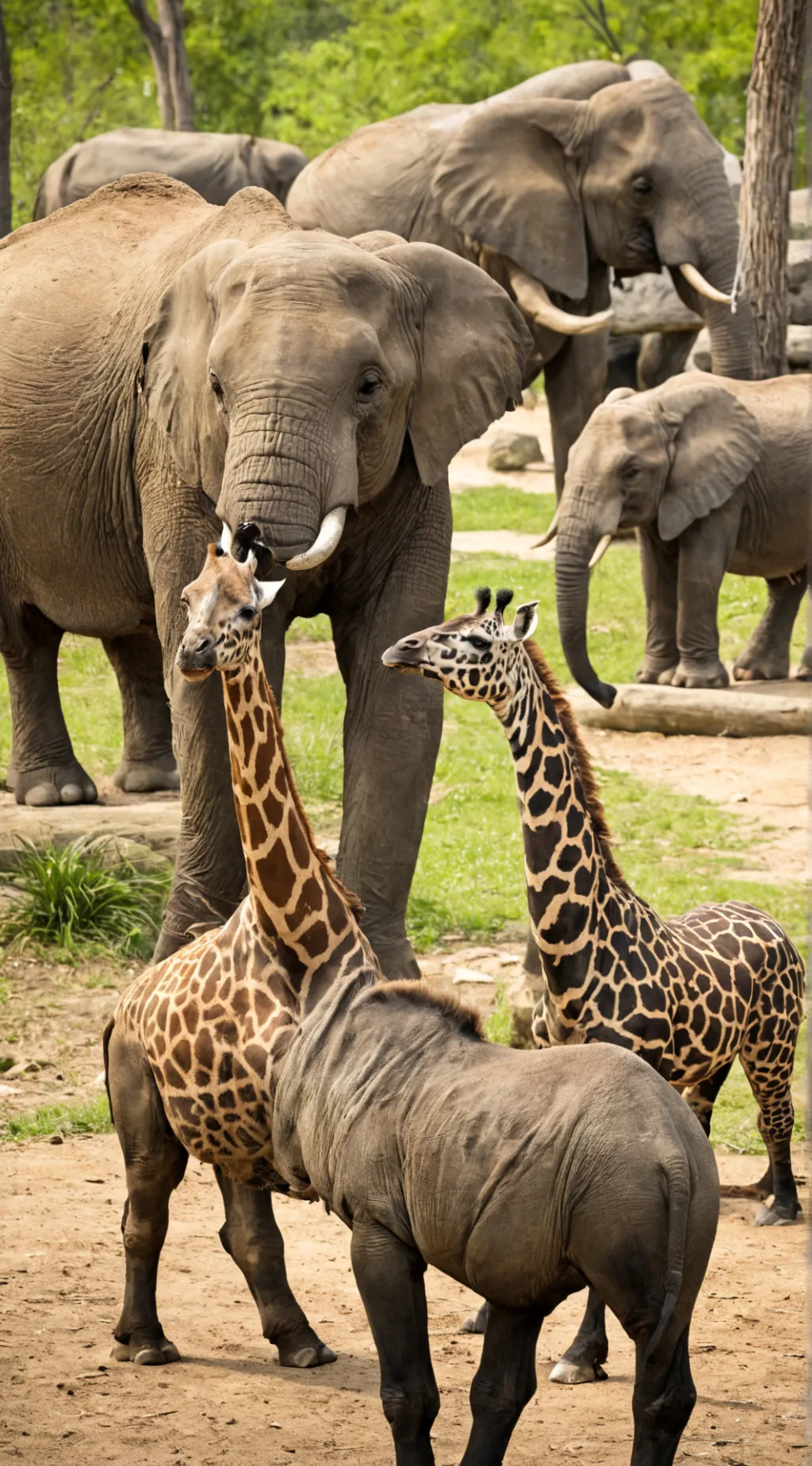 ai character: Zoo Animals background