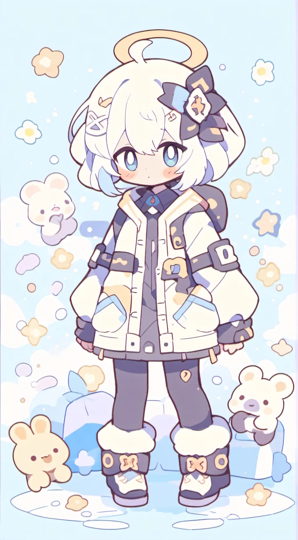 ai character: sky but love  background