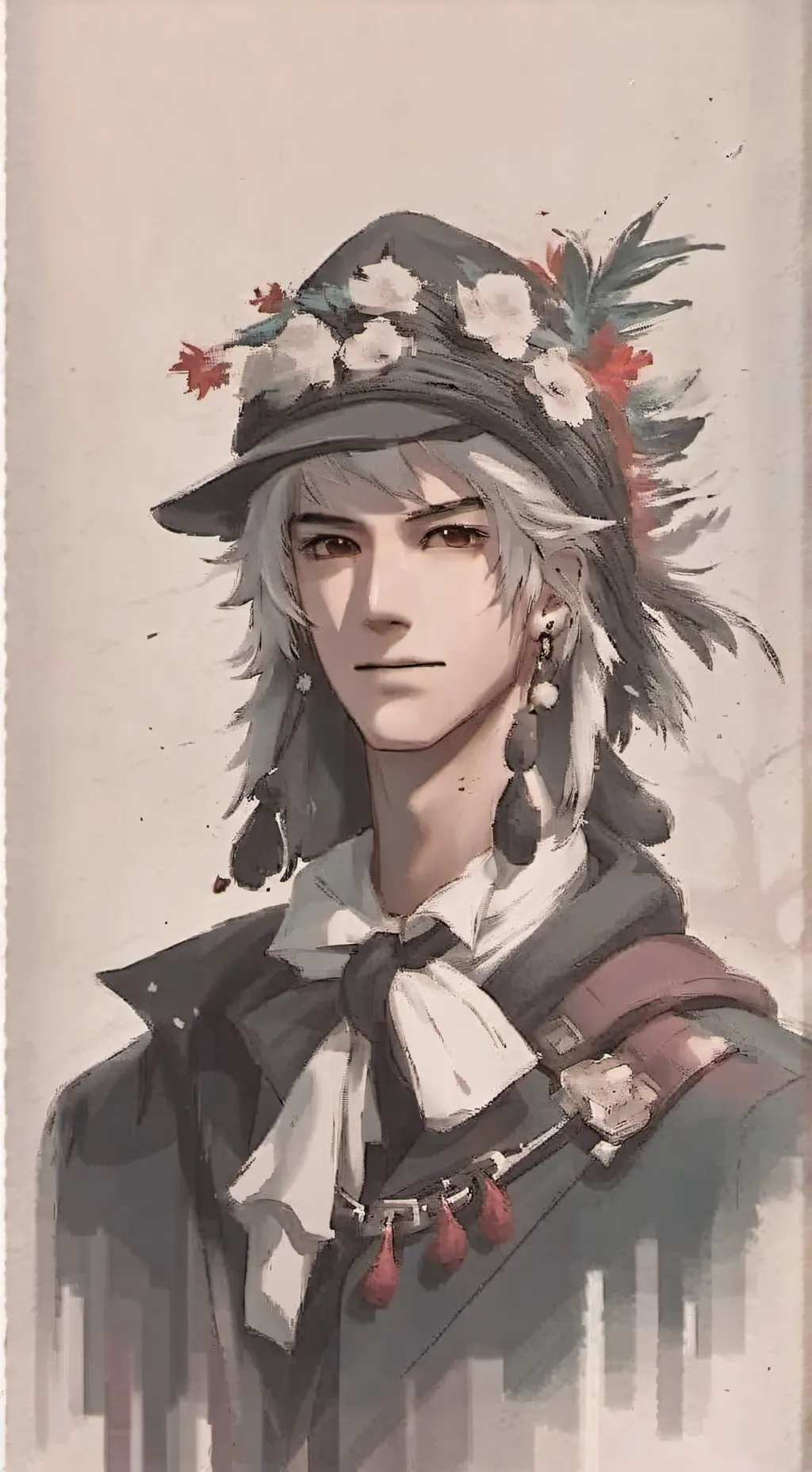 ai character: question  background