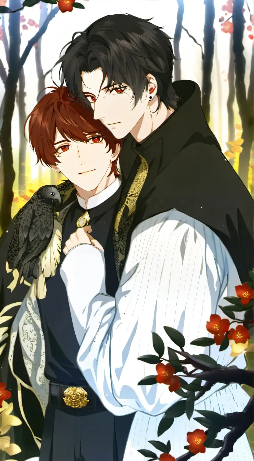 ai character: Max y Alan  background