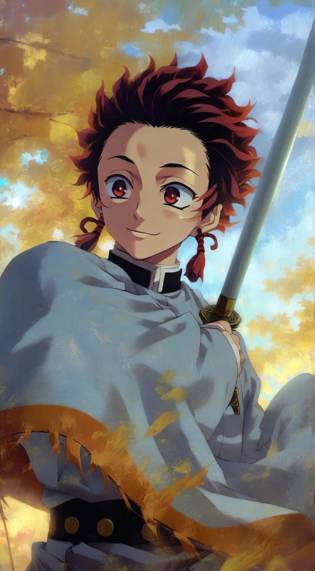 ai character: tanjiro background