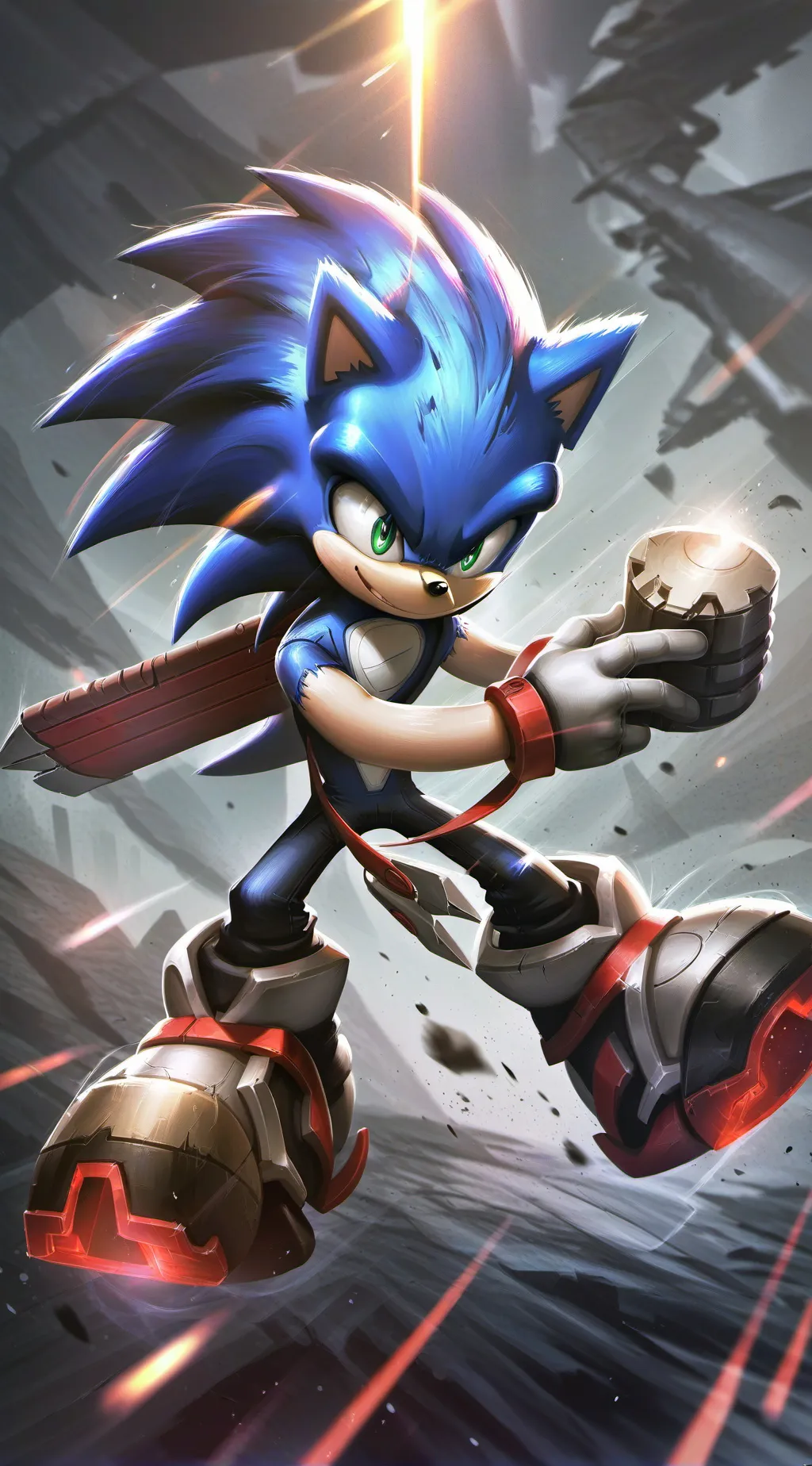 ai character: sonic the hedgehog background