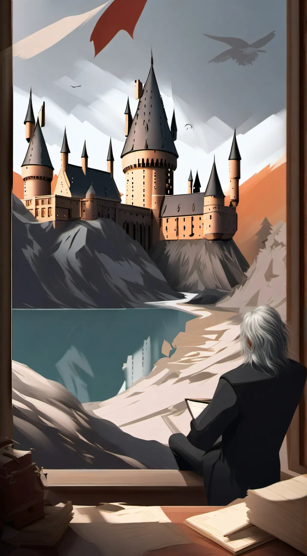 ai character: Hogwarts background