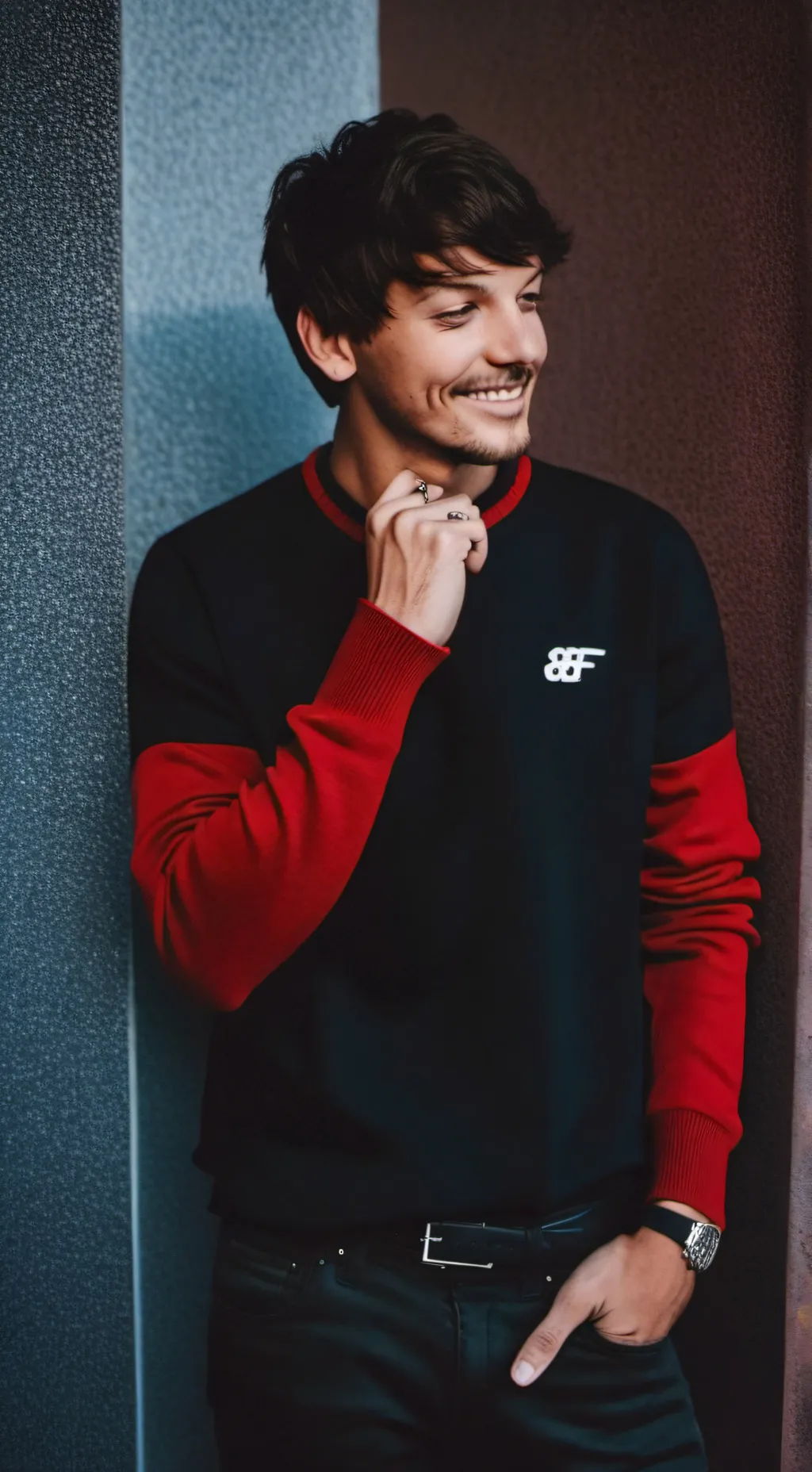 ai character: Louis Tomlinson  background