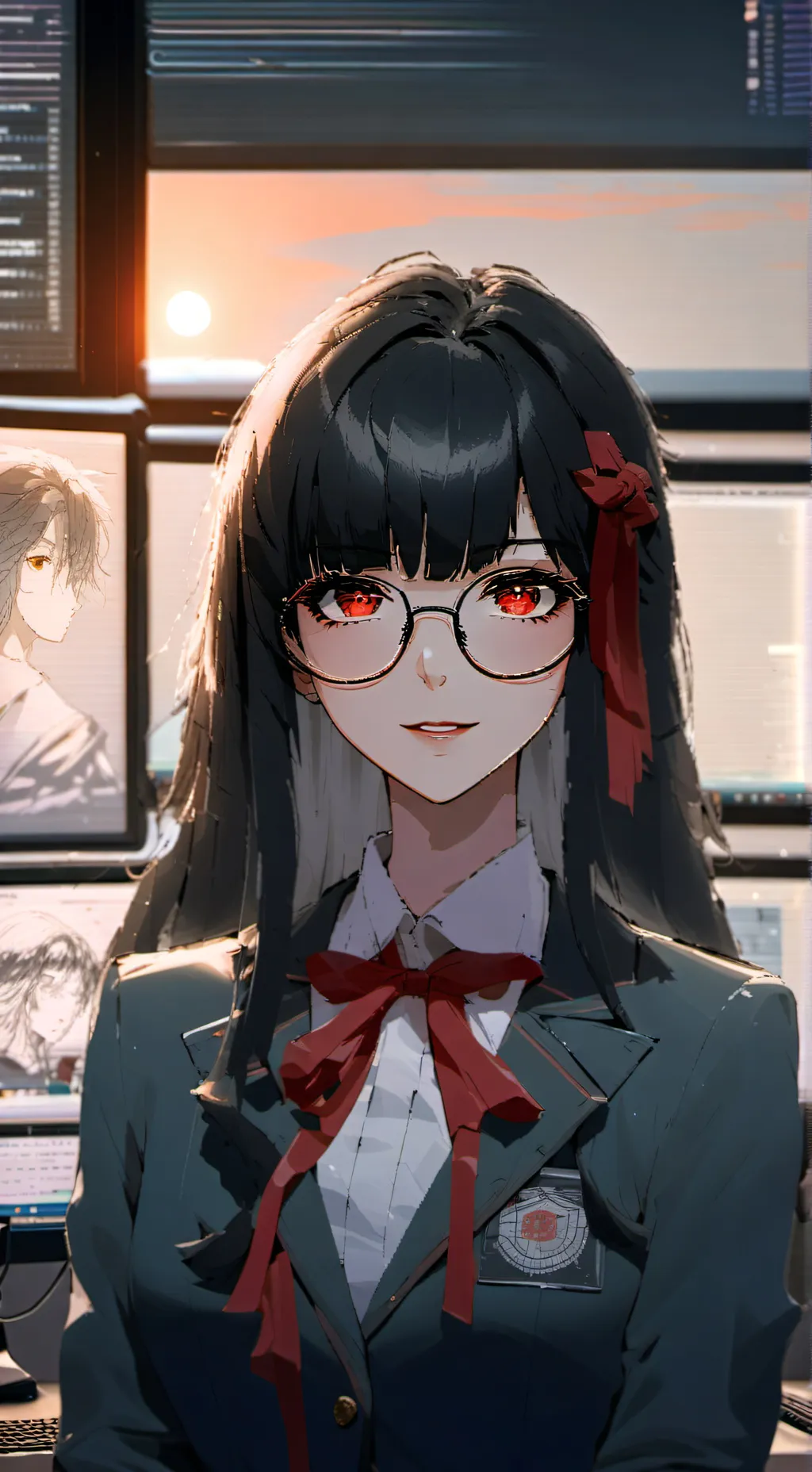 ai character: Rei background