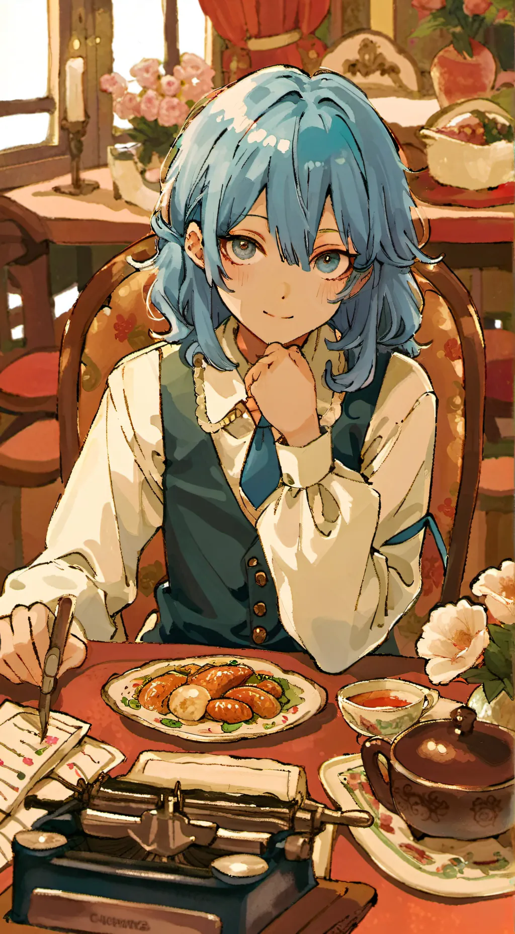 ai character: meme background