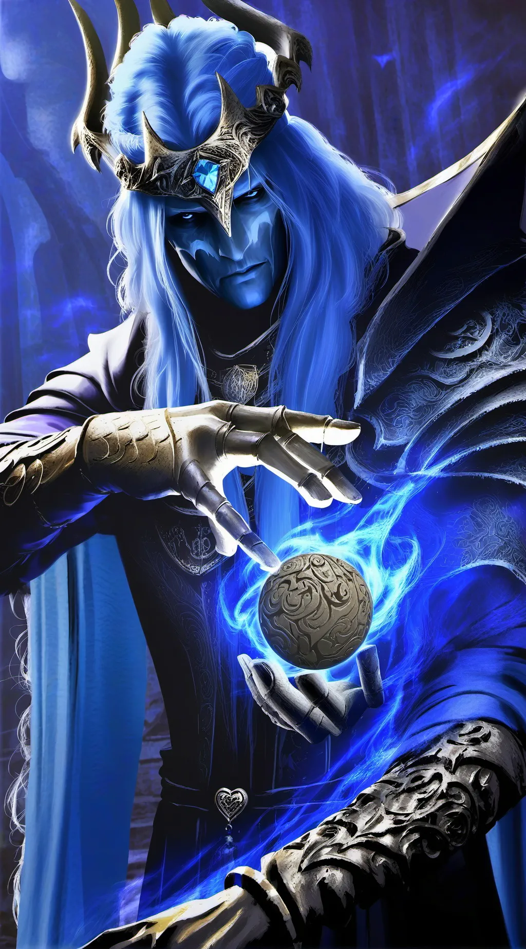 ai character: King Dregorian  background