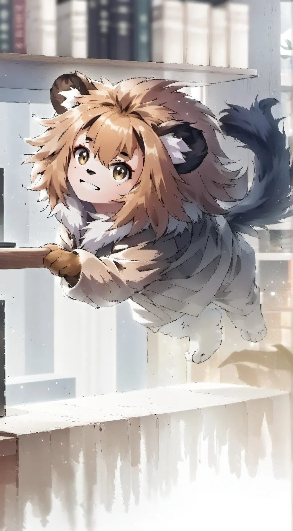 ai character: Lion Tamarin Spiri background