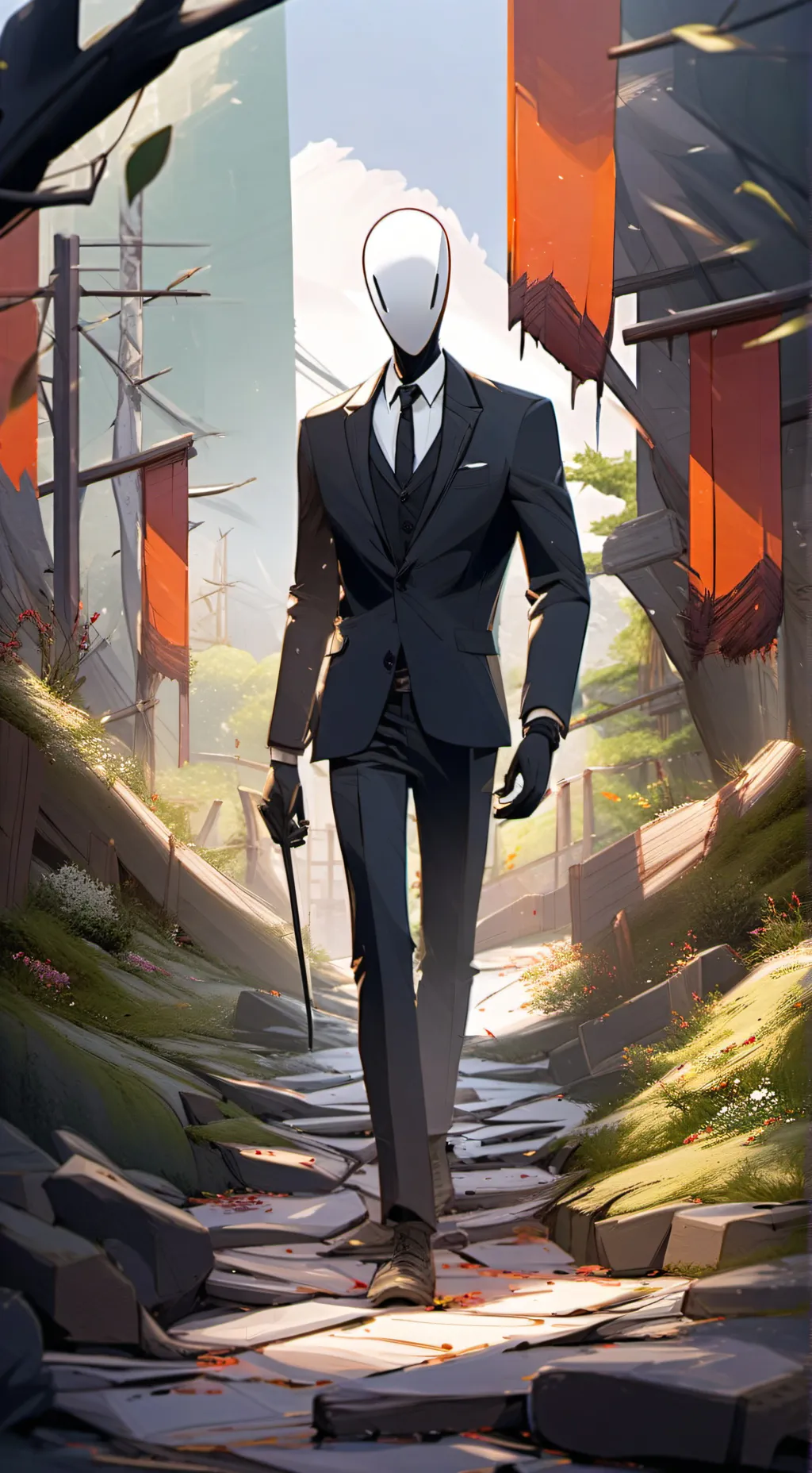 ai character: Mha x creepypasta background