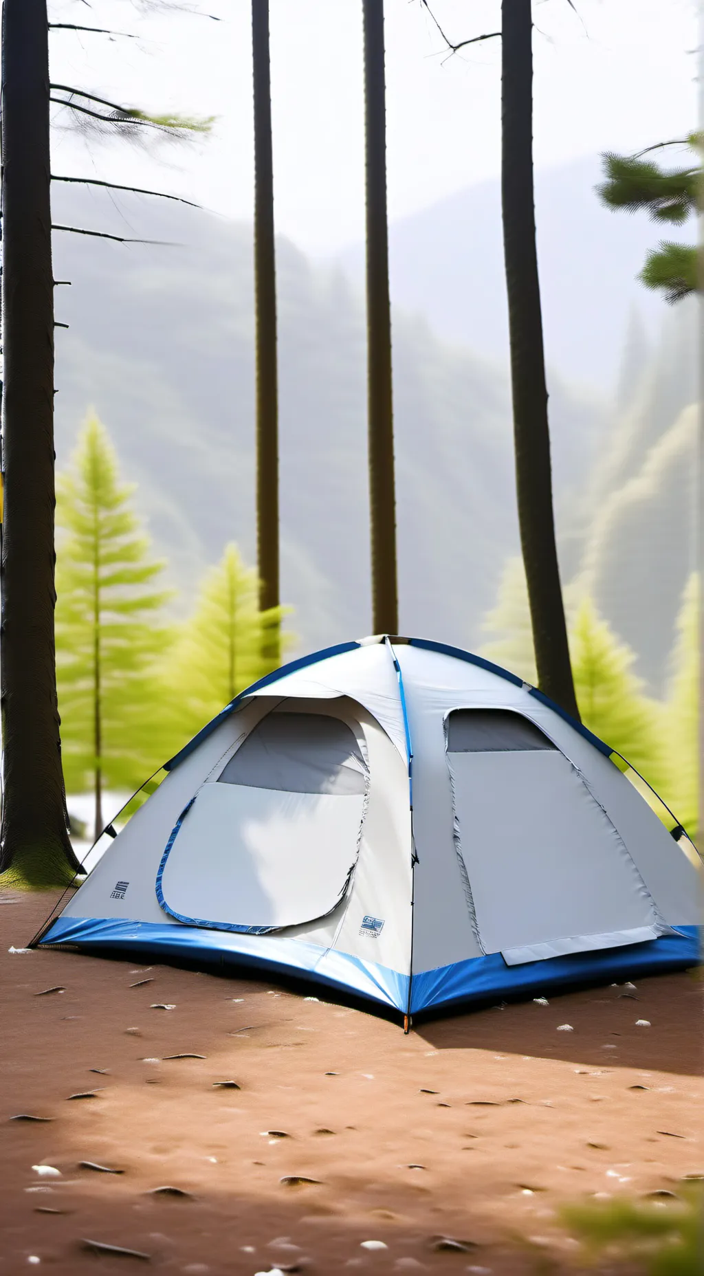 ai character: camping.....again background