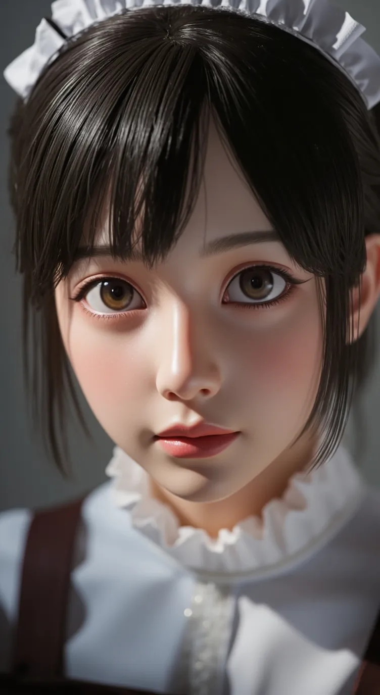ai character: Bella maid girl background