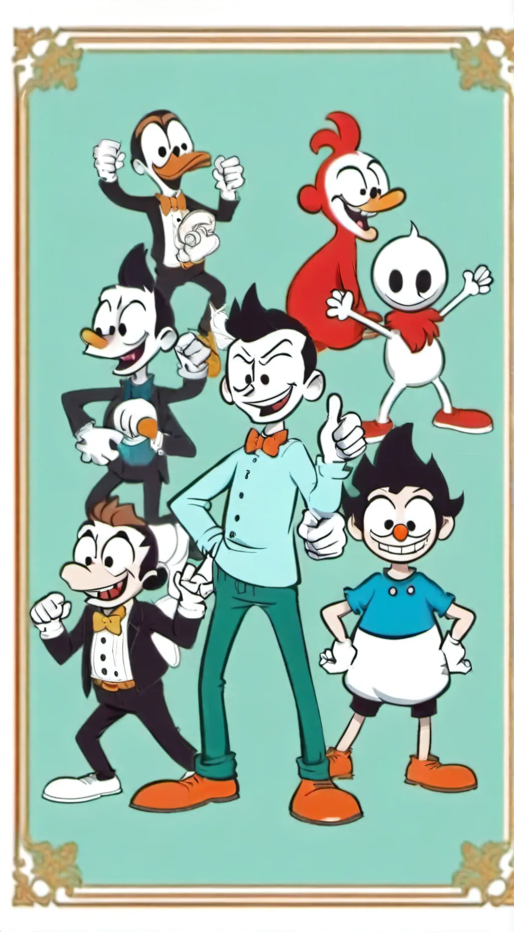 ai character: Cuphead DLC background