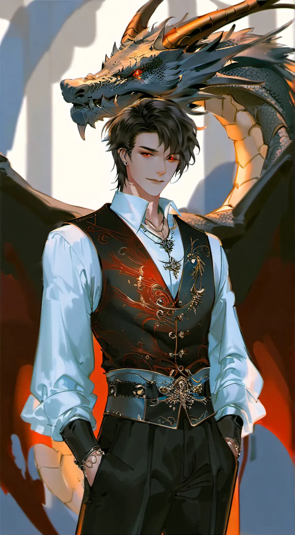 ai character: Draquin background